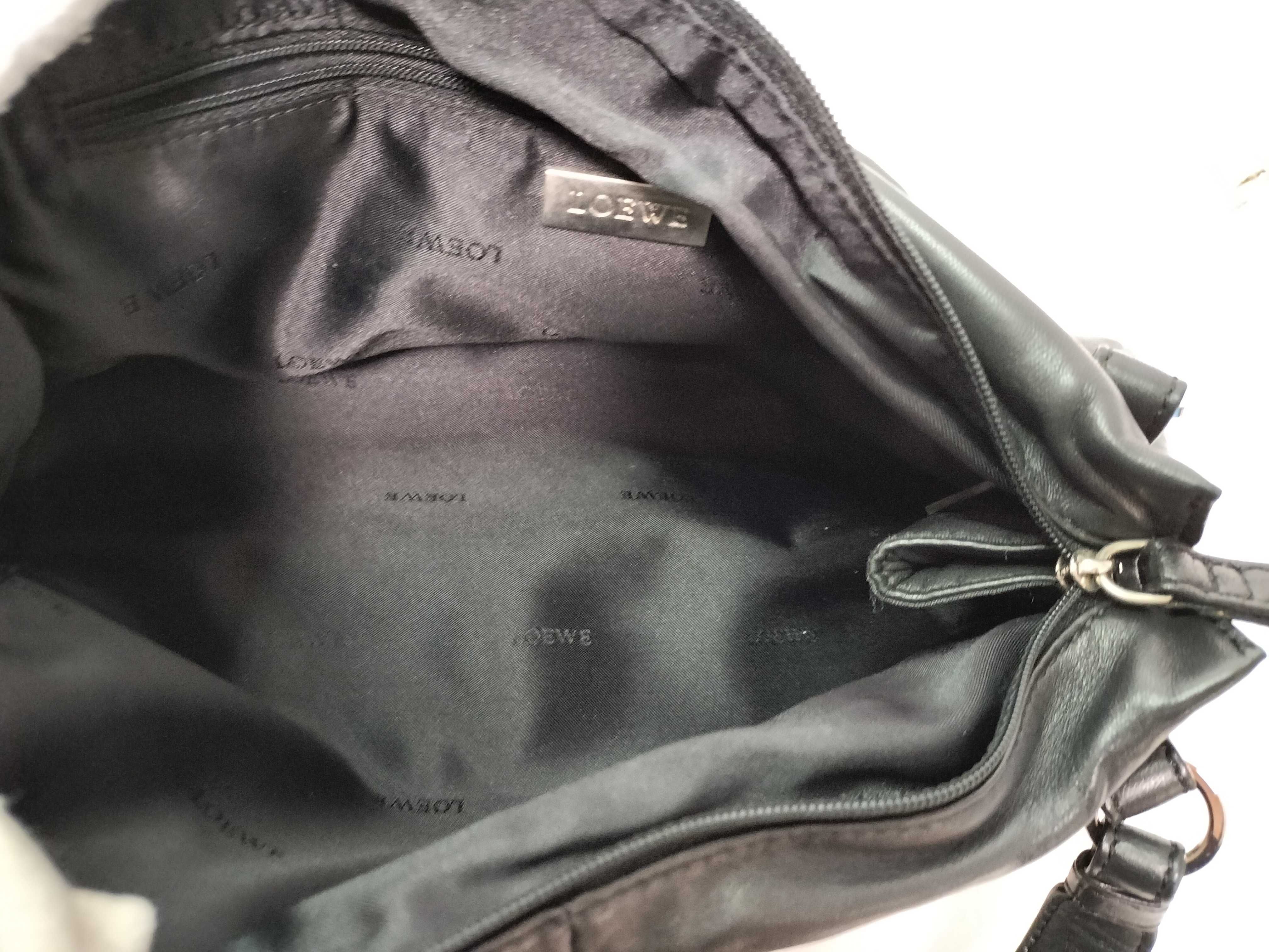 leather shoulder bag, Anagram design, with dust bag, handbag. — view 15
