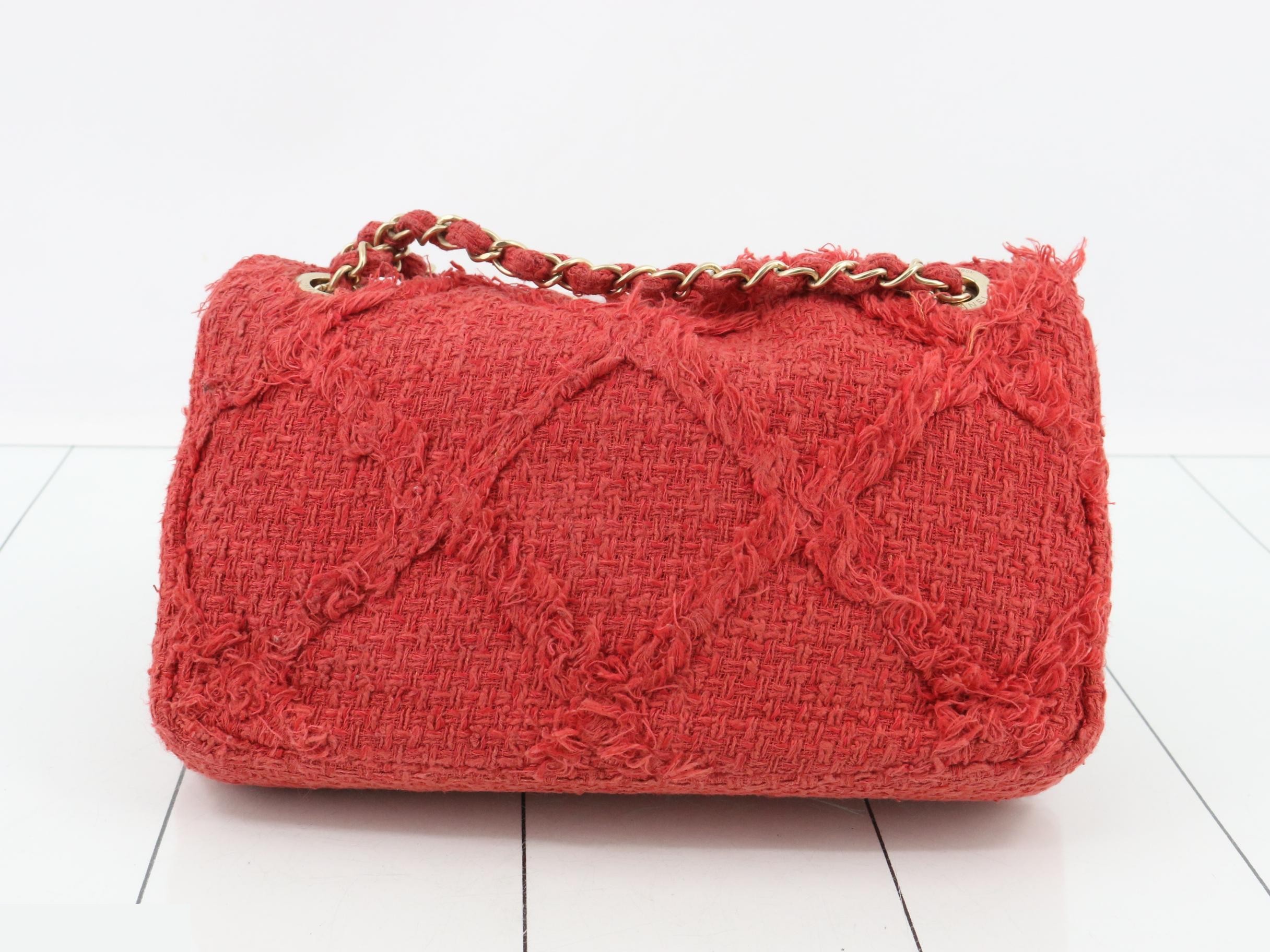 Tweed Fringe Large Coco Shoulder Bag — view 2