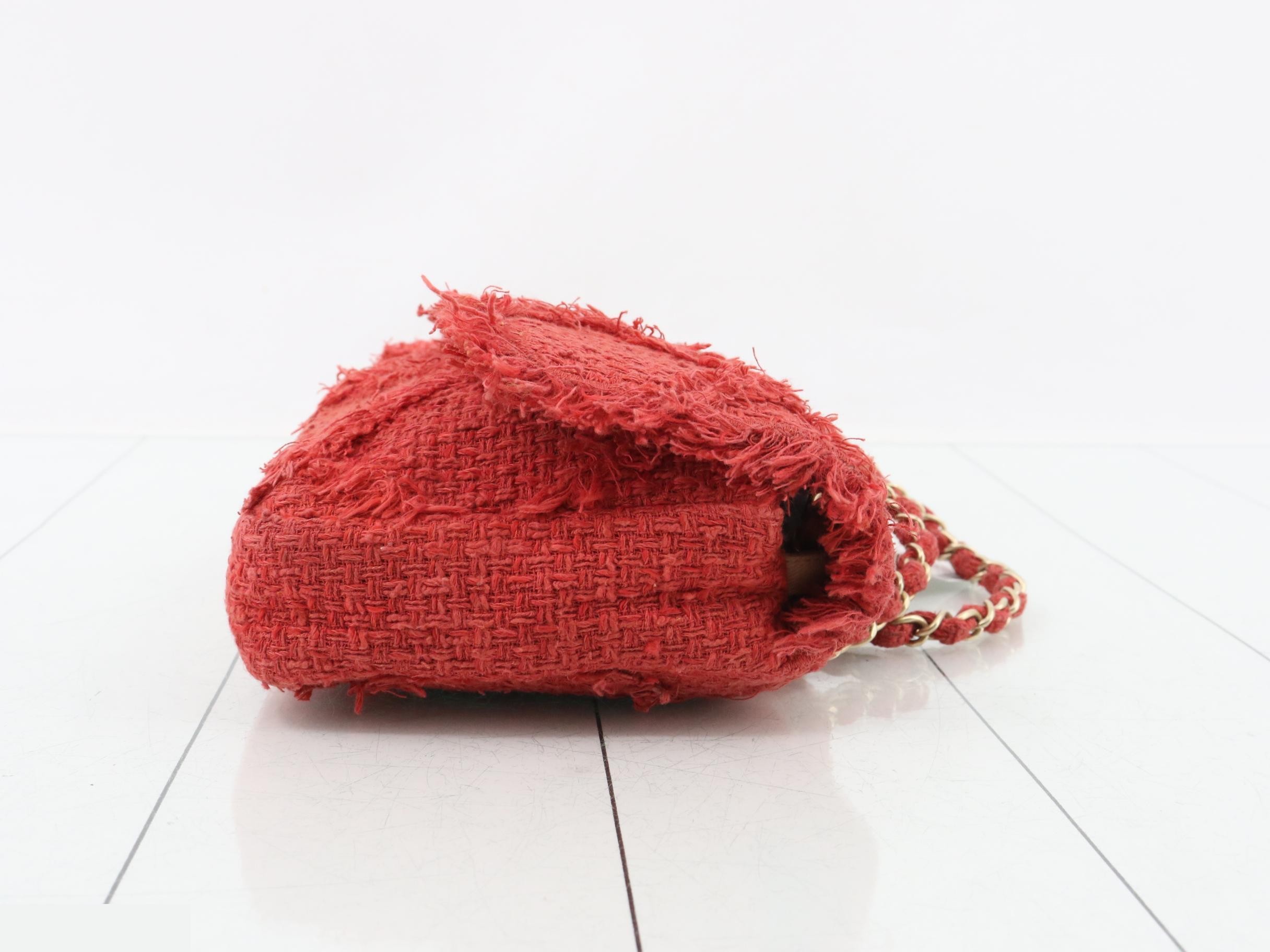 Tweed Fringe Large Coco Shoulder Bag — view 3
