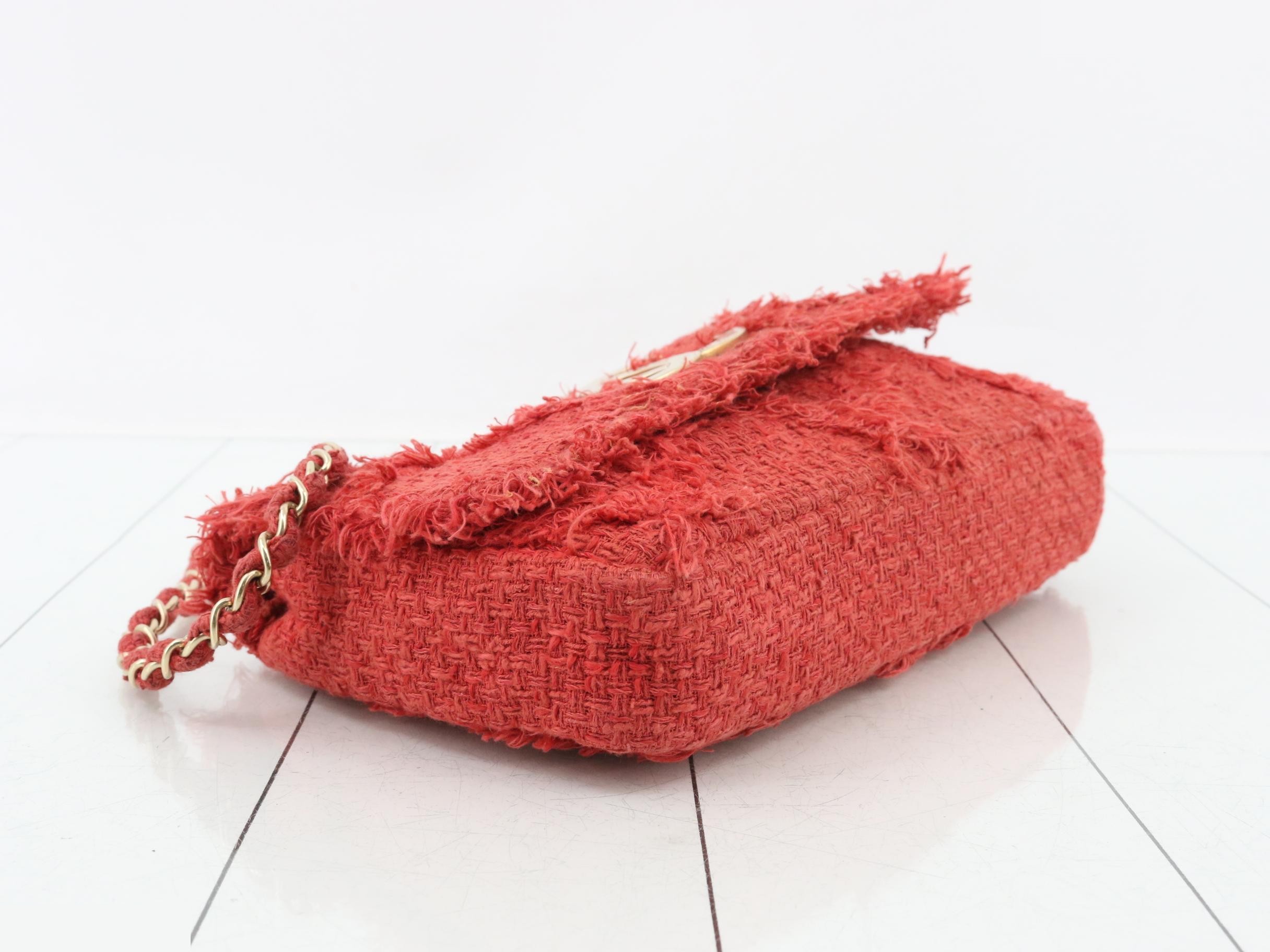 Tweed Fringe Large Coco Shoulder Bag — view 5