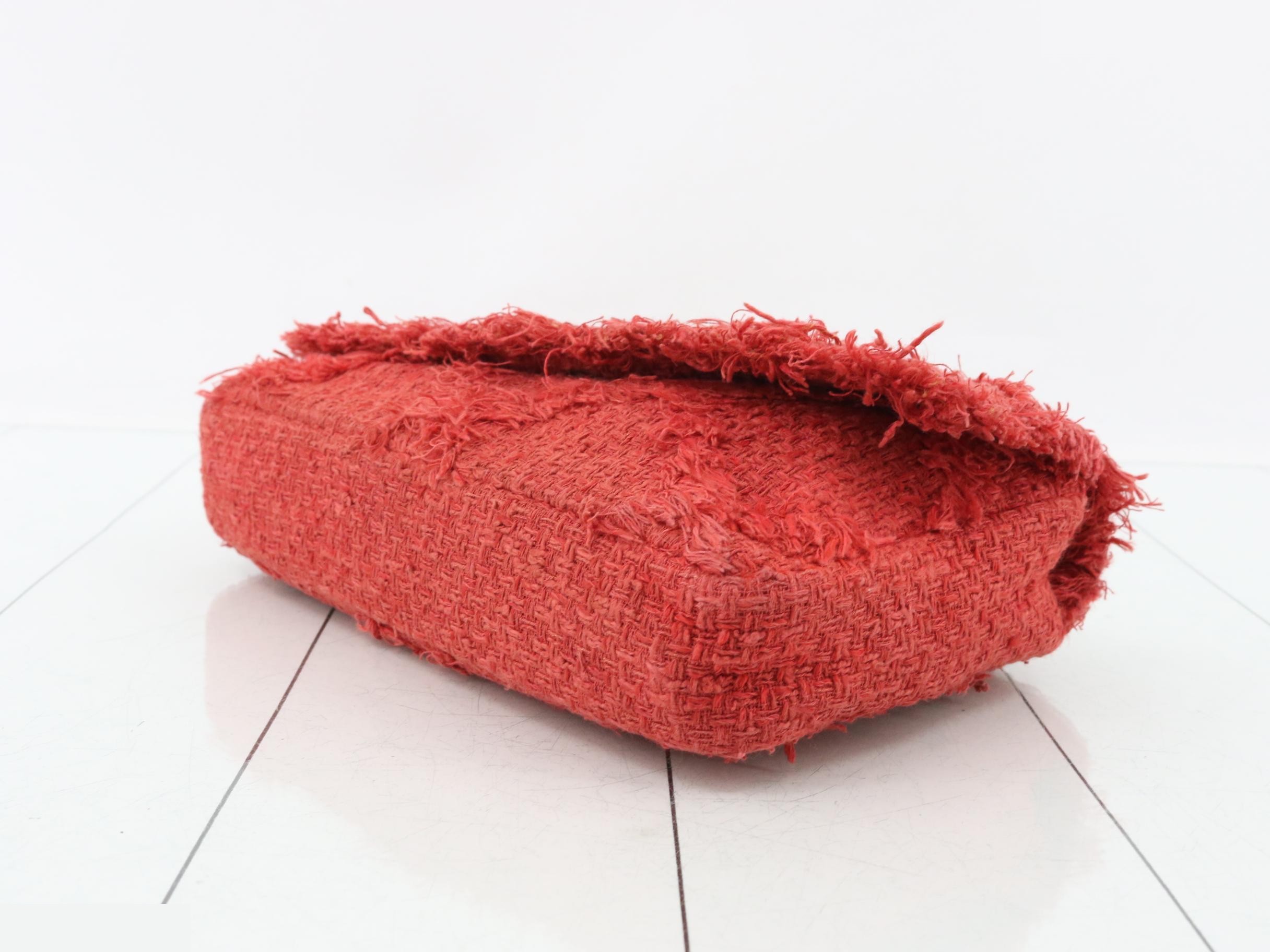Tweed Fringe Large Coco Shoulder Bag — view 6