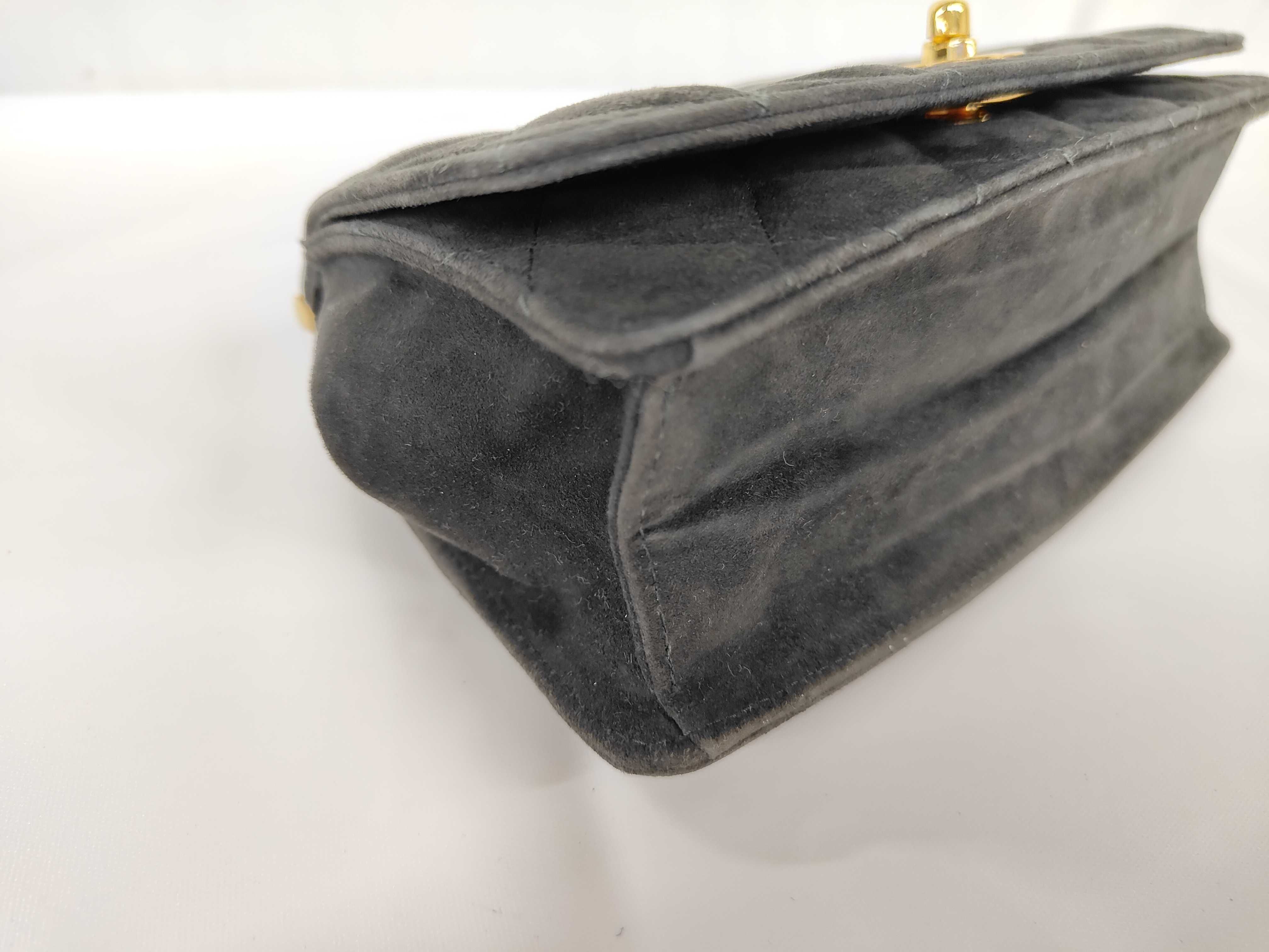Suede Handbag, Black GP Handbag — view 7
