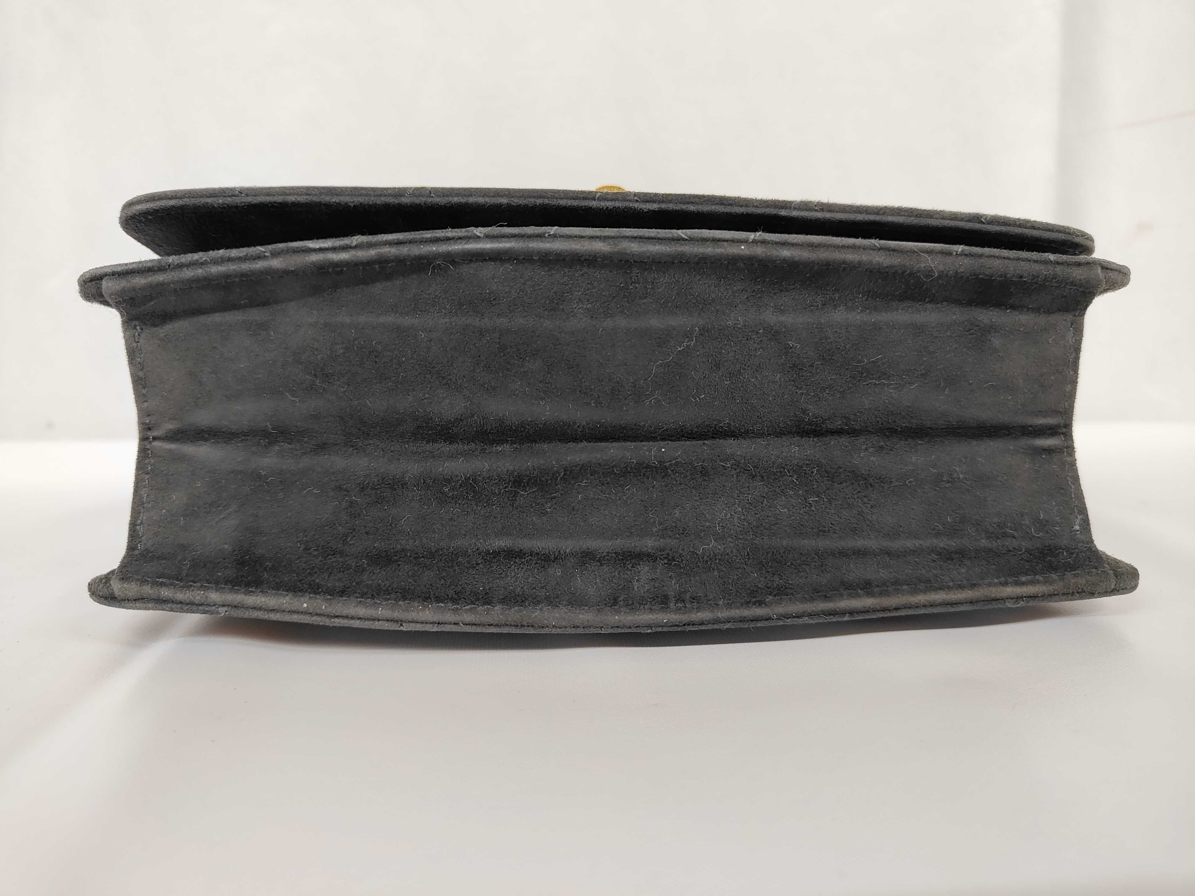 Suede Handbag, Black GP Handbag — view 8