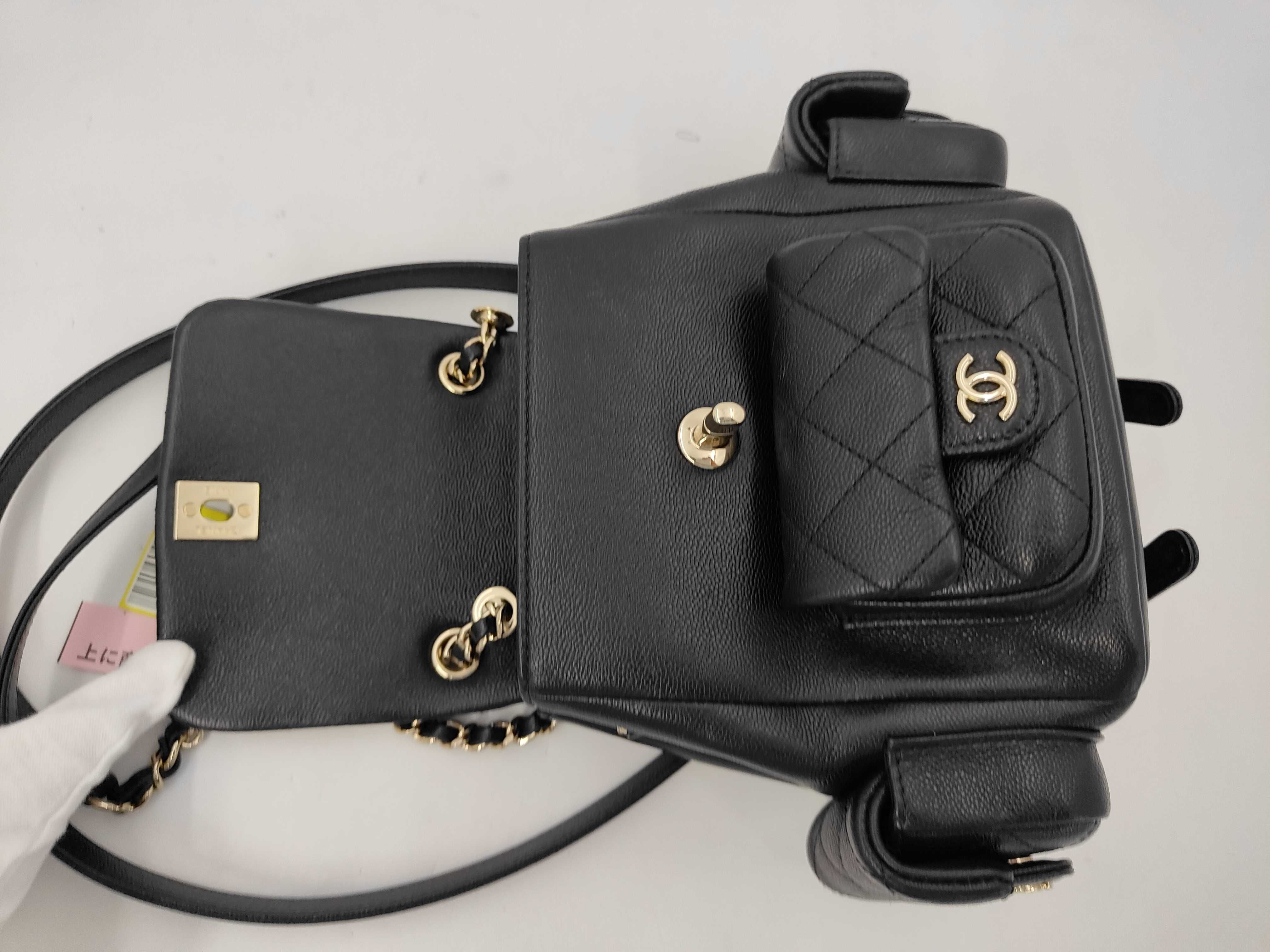 caviar skin multi-pocket backpack rucksack — view 8