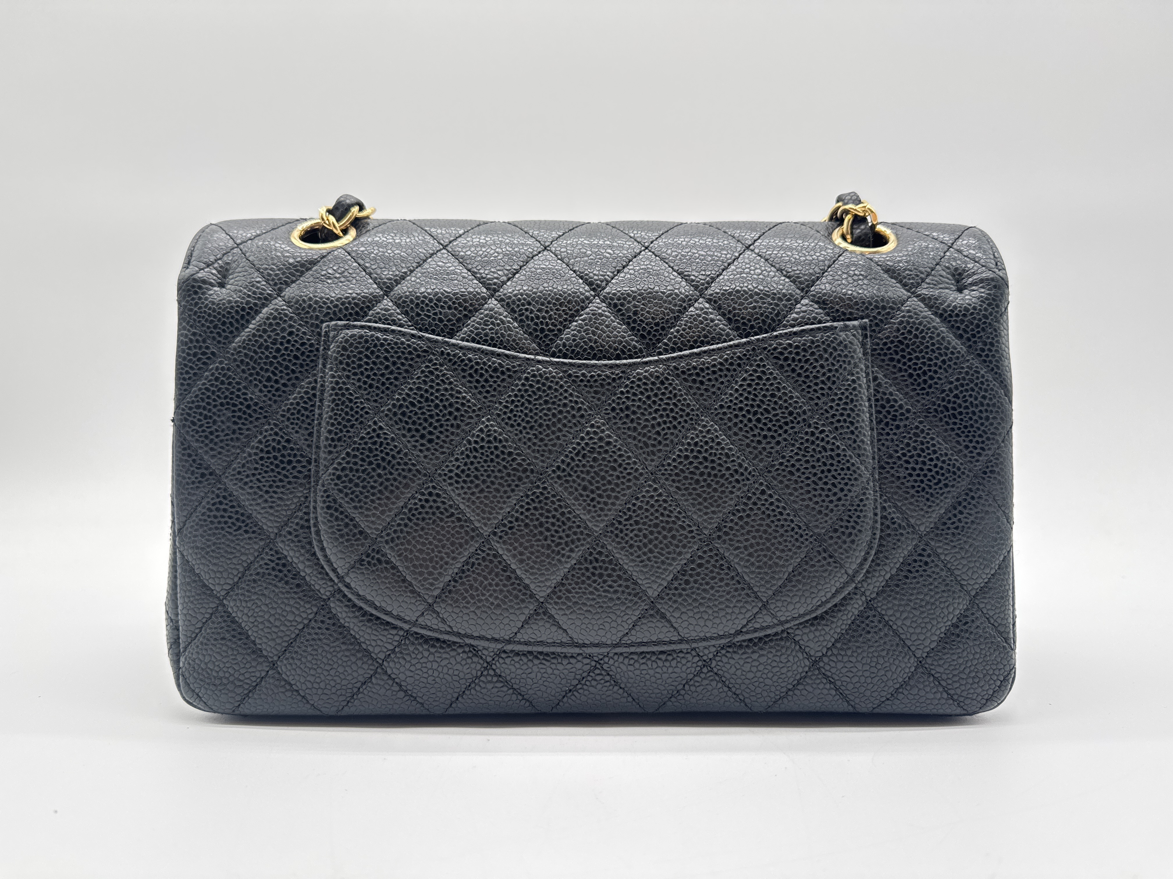 Caviar Skin Matelassé 25 Double Flap Handbag — view 2