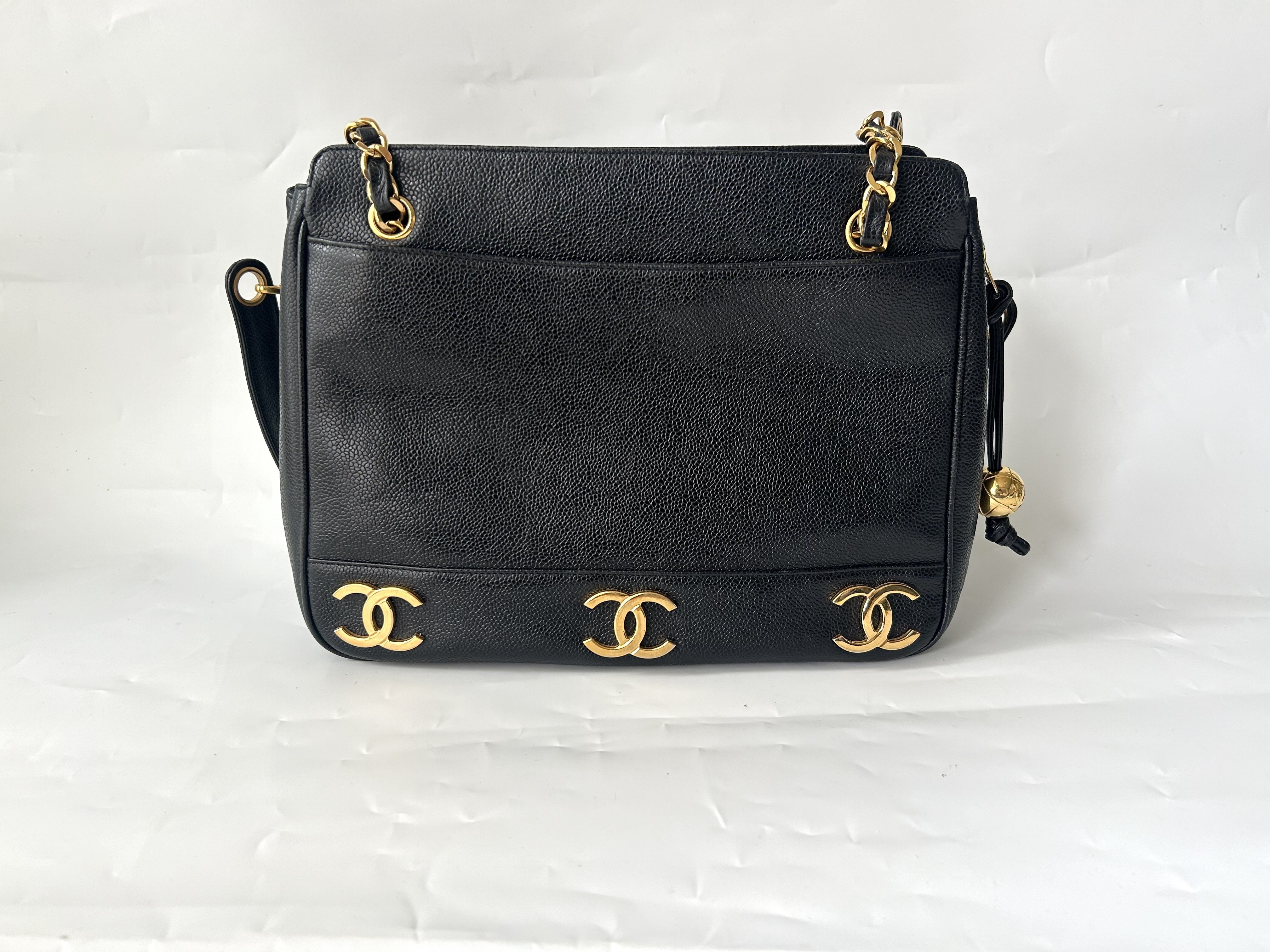 Triple Coco Caviar Skin Chain Bag — view 2