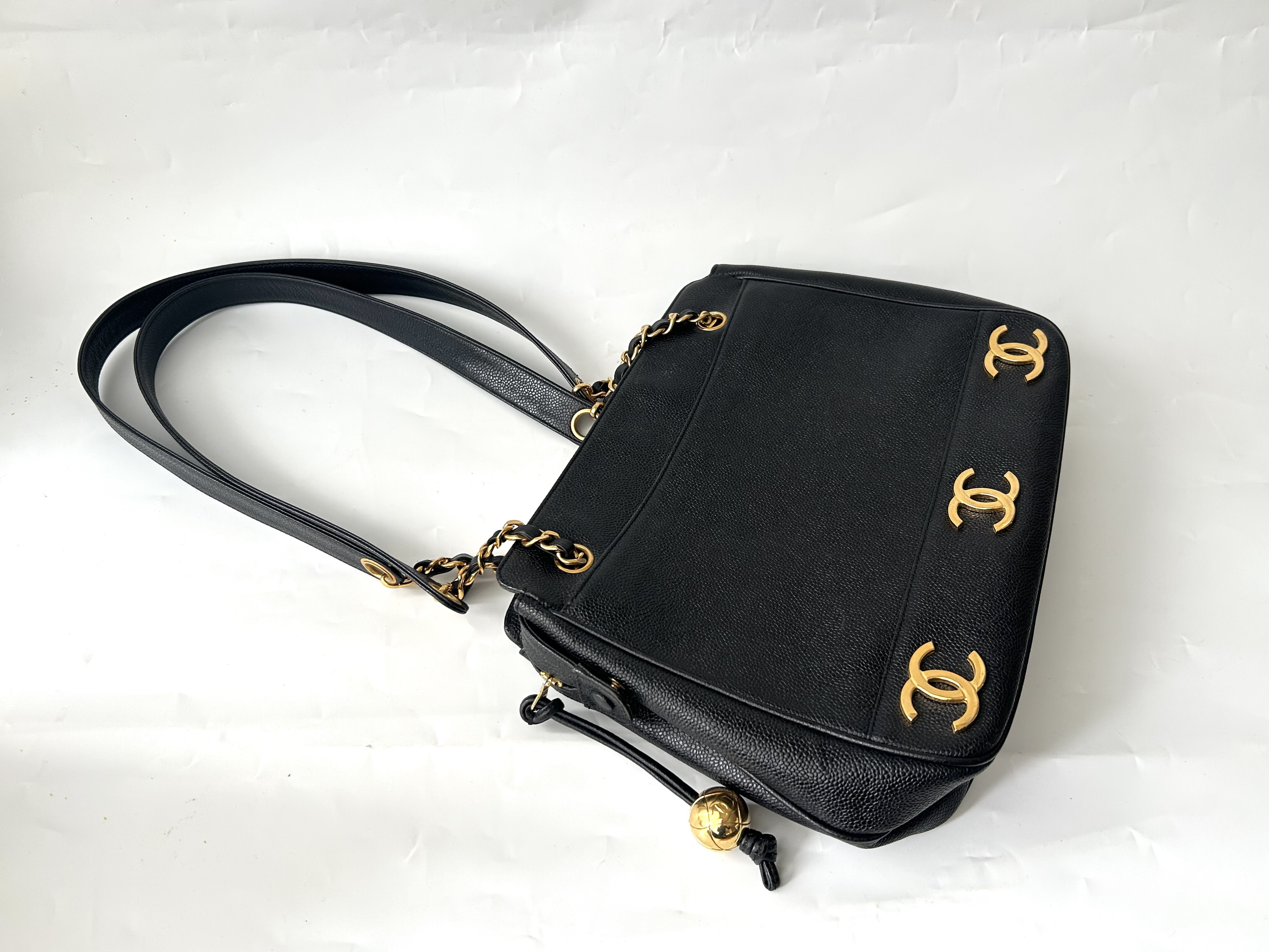 Triple Coco Caviar Skin Chain Bag — view 4