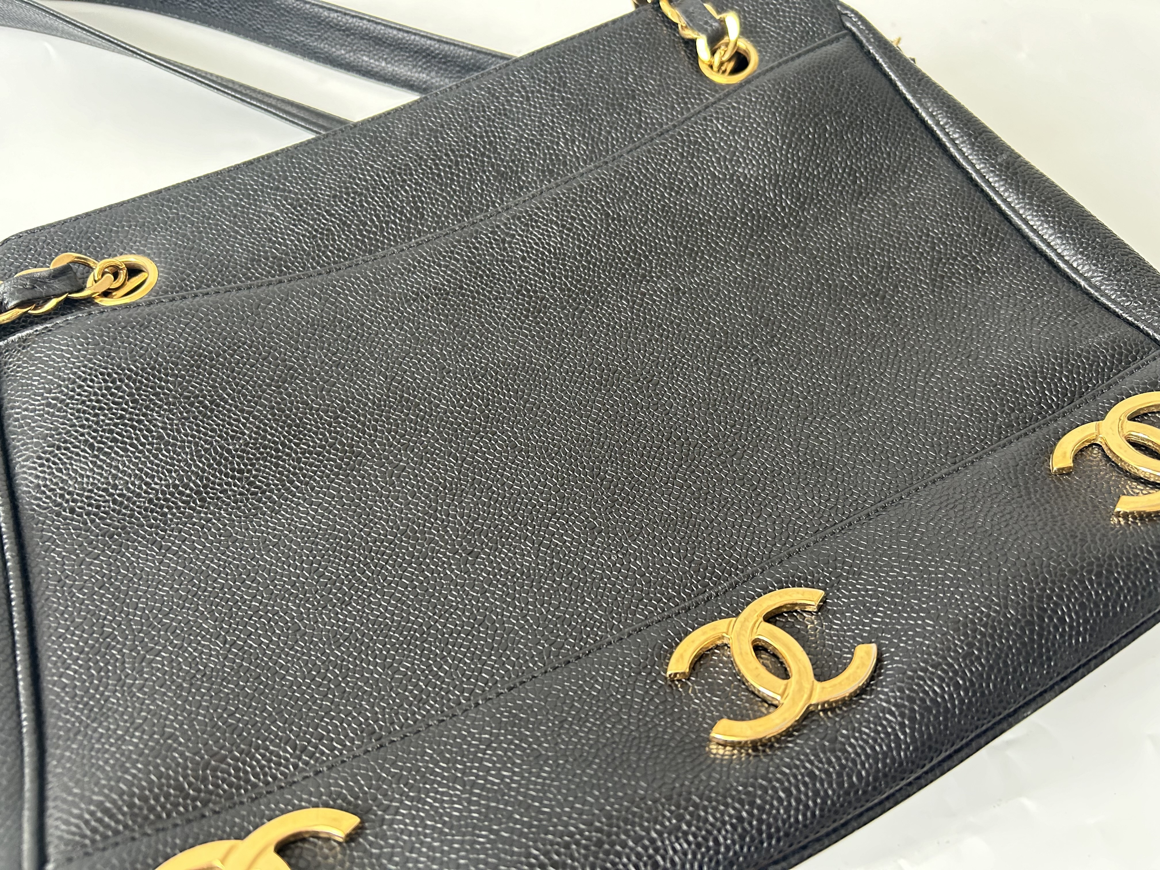 Triple Coco Caviar Skin Chain Bag — view 6