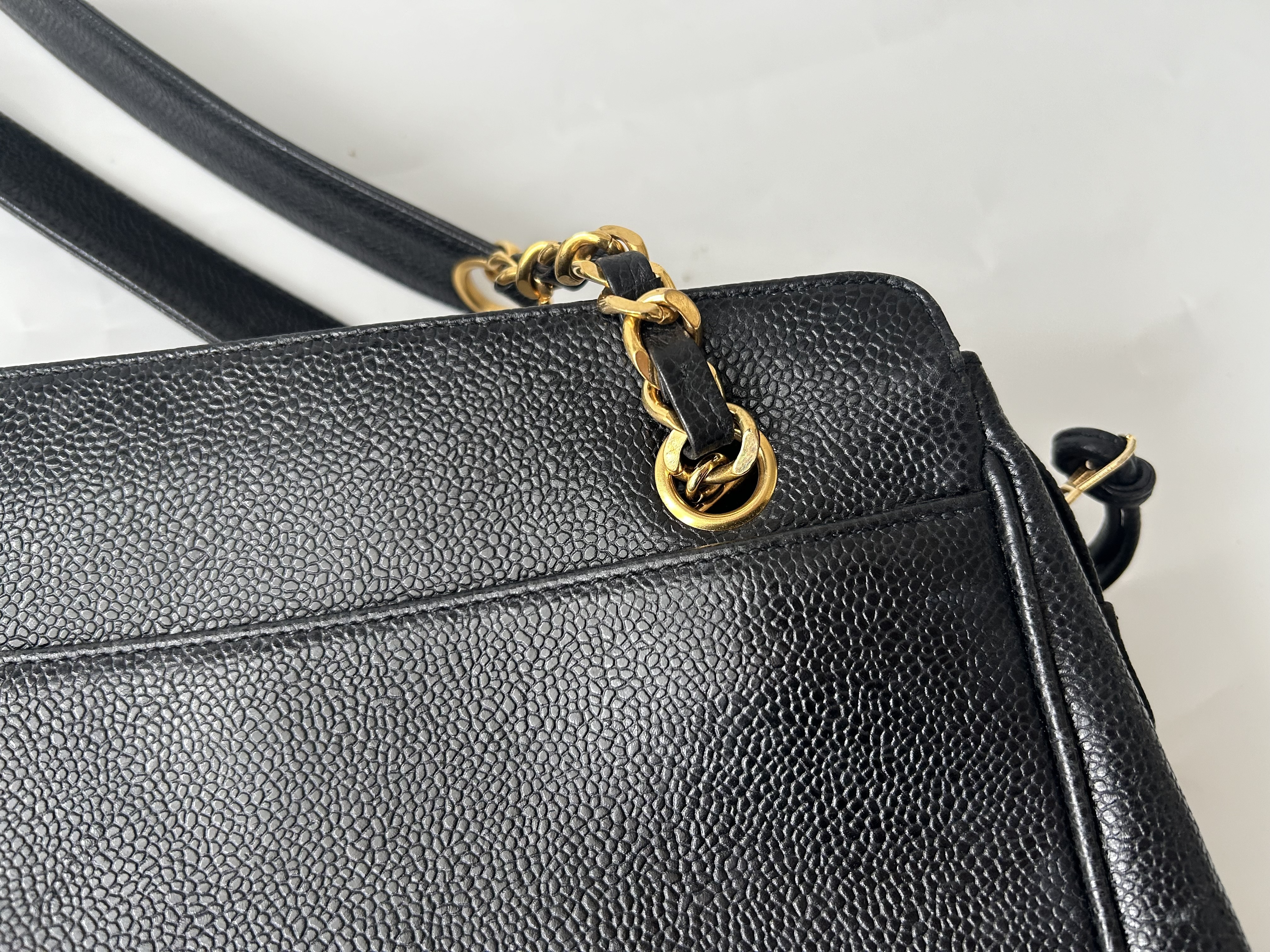 Triple Coco Caviar Skin Chain Bag — view 7