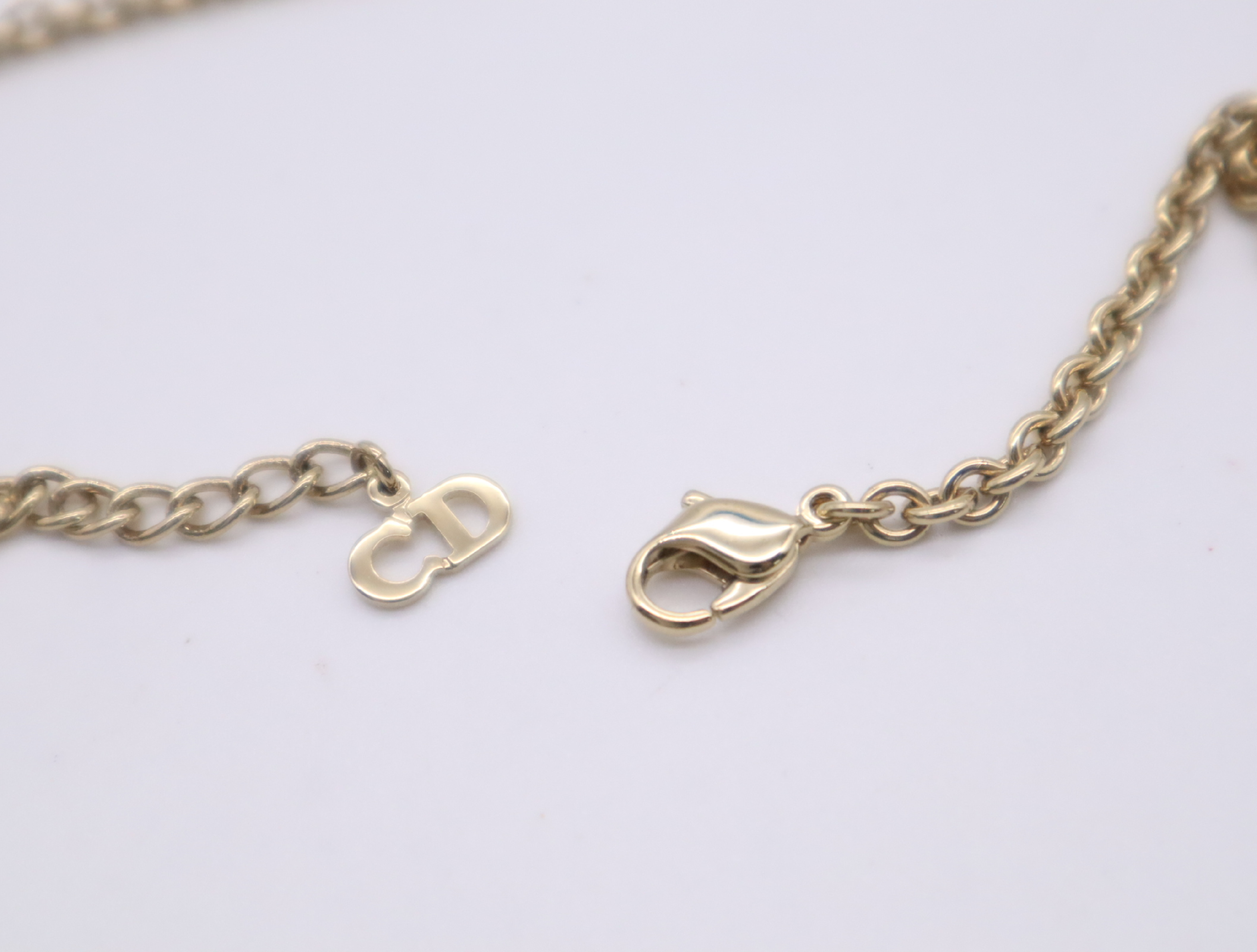 GP DIOR logo necklace, gold necklace — view 6
