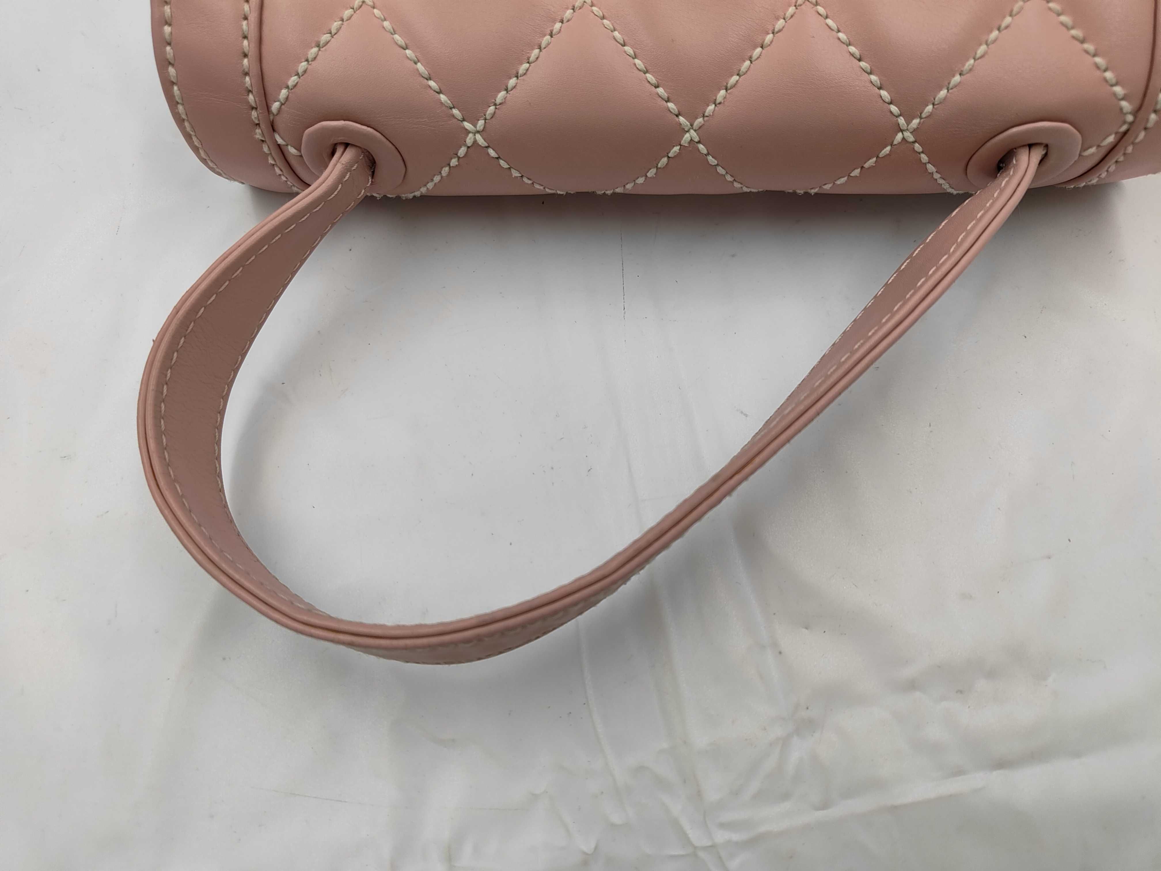 Wild Stitch Shoulder Bag, Pink, with sticker, serial number in the 9 range, handbag — view 3