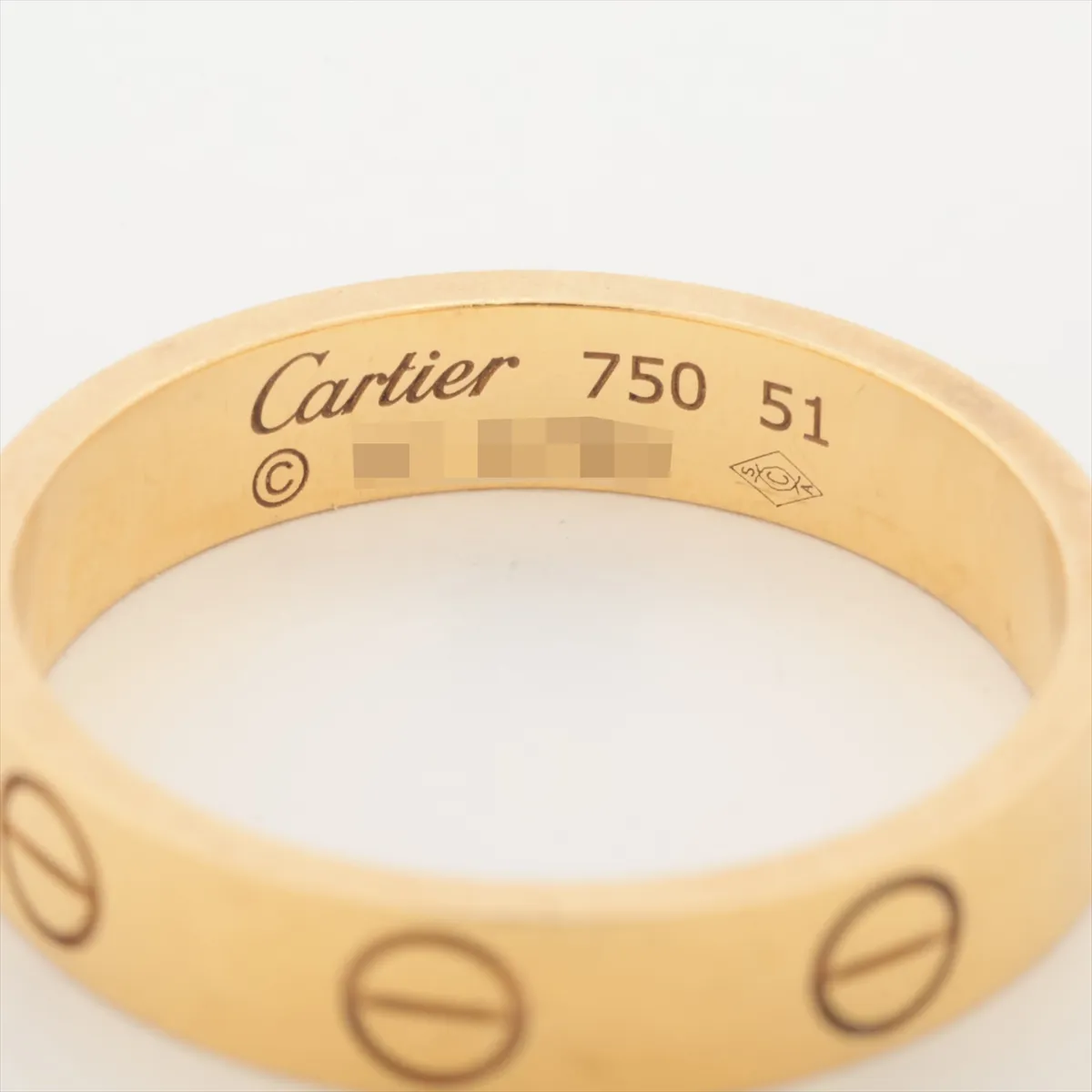 Mini Love Ring 750 (Yellow Gold) 3.2g Size 51 IV5799 Metal Scratches — view 3
