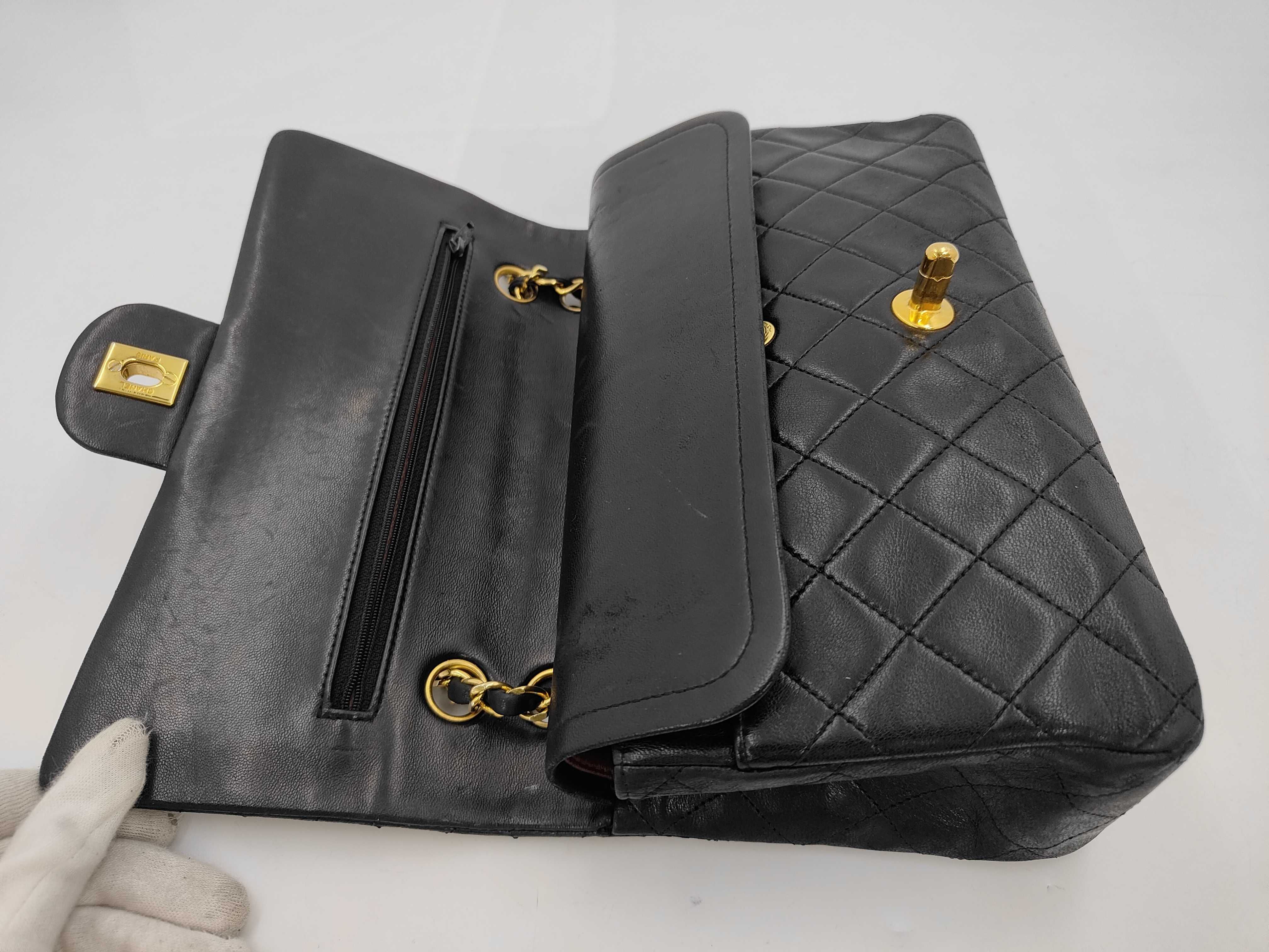 Lambskin Double Flap Shoulder Bag (Model 1) — view 8