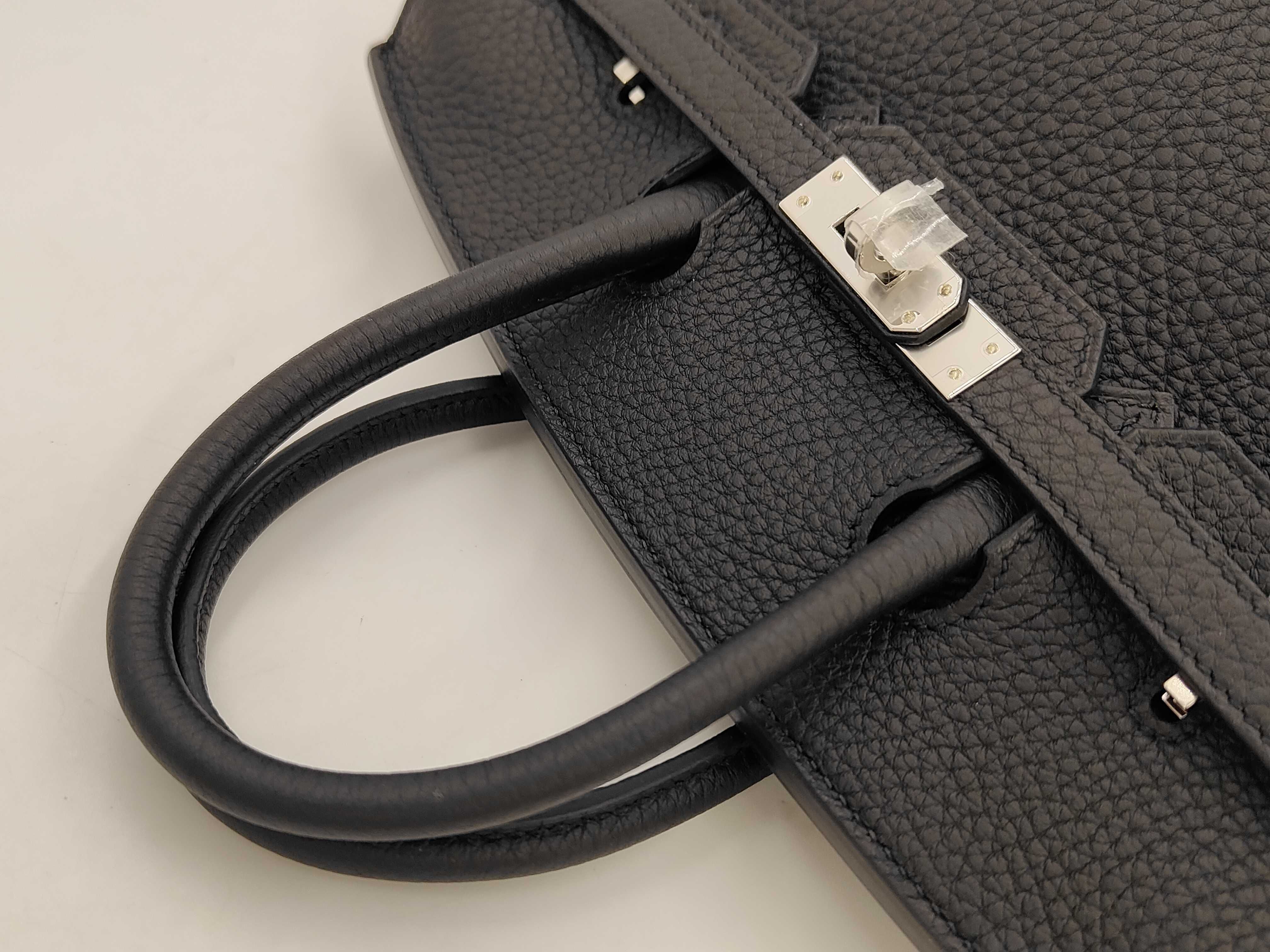 Birkin 25 Togo Black SS K Stamp Handbag — view 5
