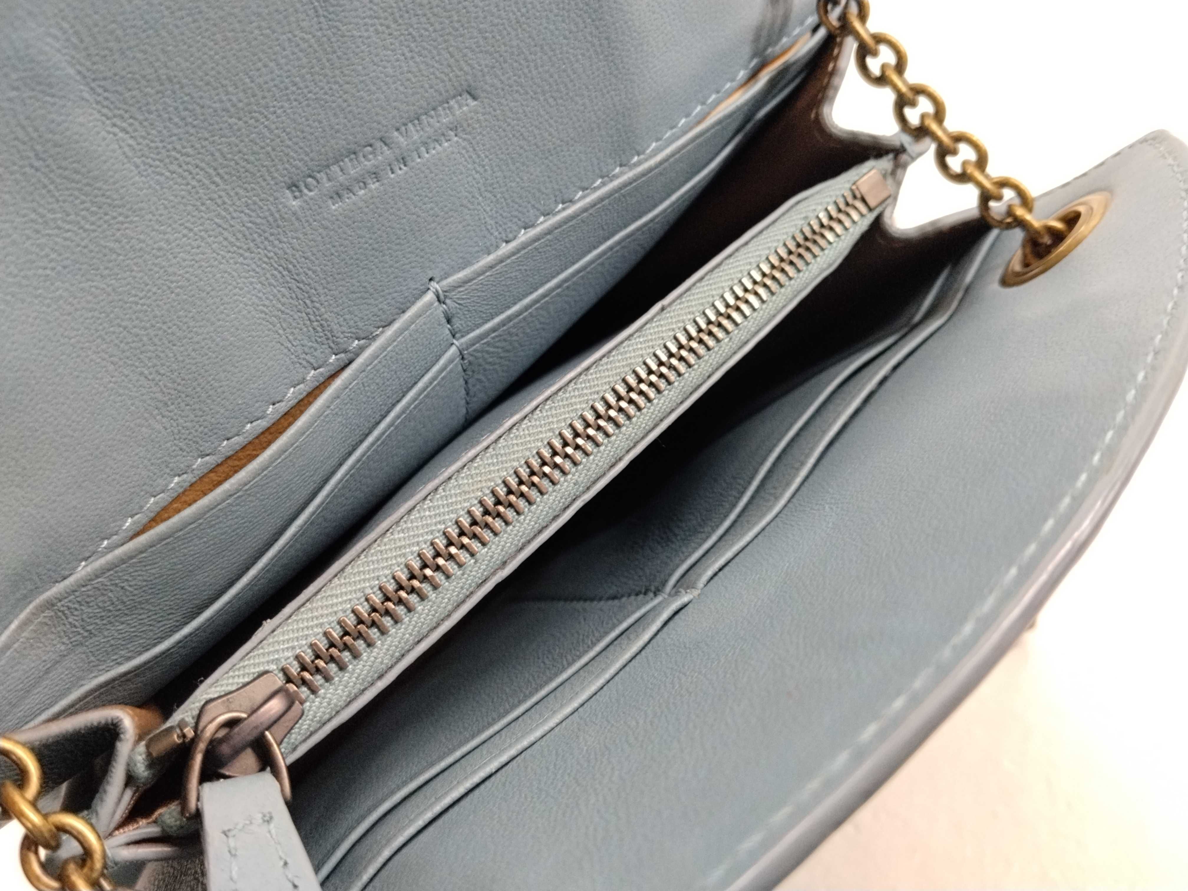 Intrecciato Bottega Chain Shoulder Bag — view 10