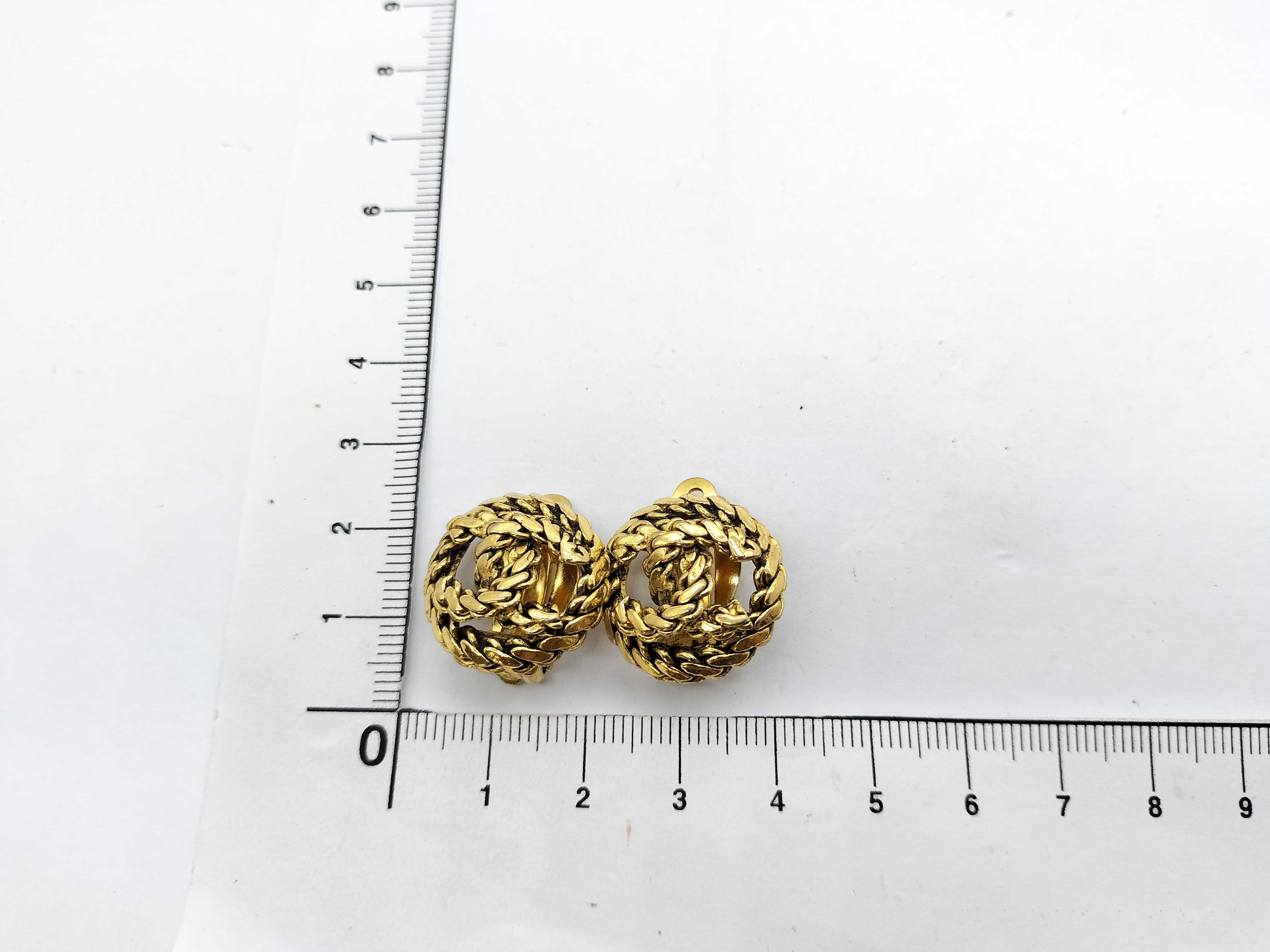Coco Mark Round Earrings 2188 Gold Hardware Earrings — view 7