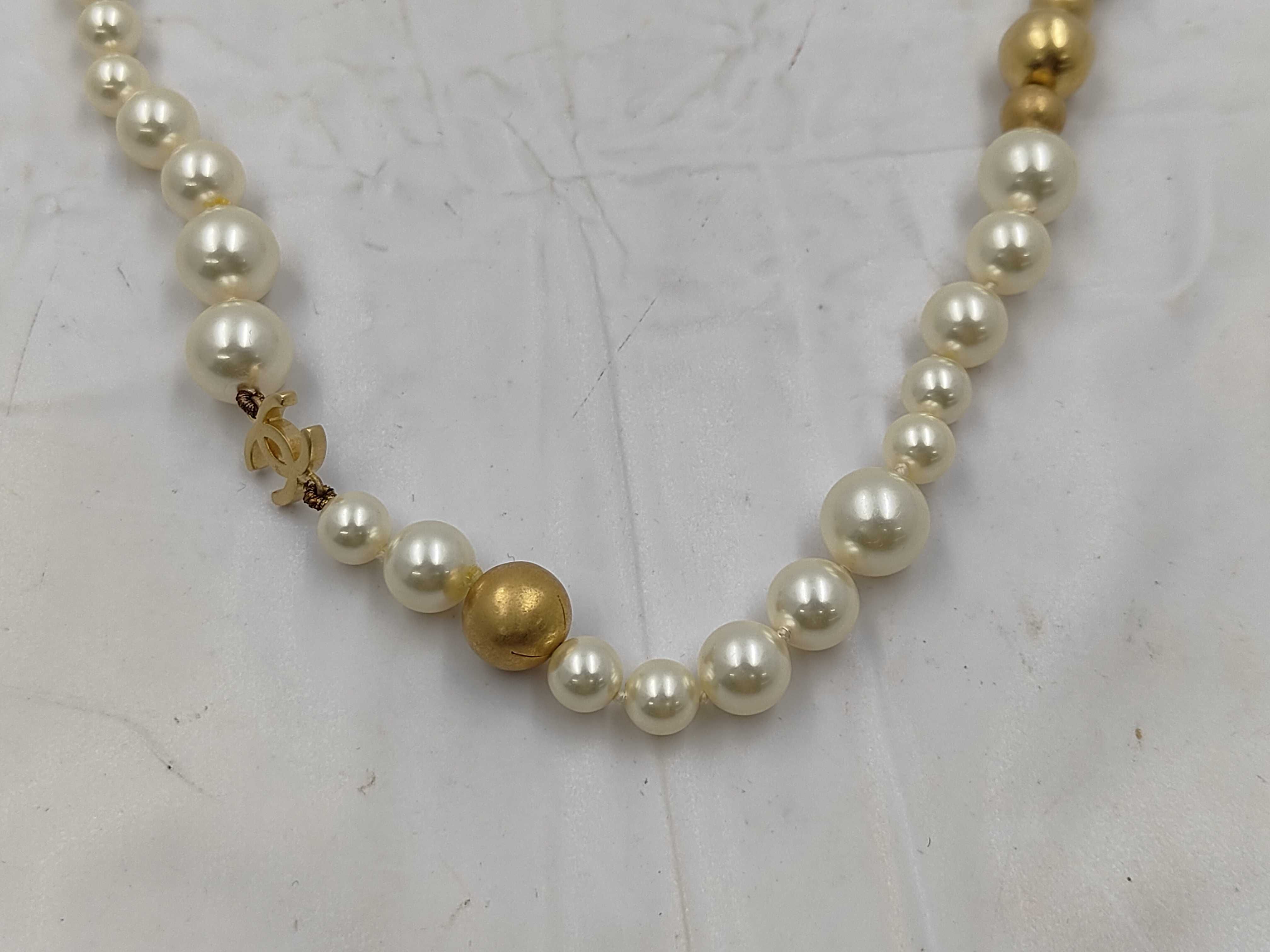 Coco Mark Pearl Long Necklace 07P Necklace — view 2