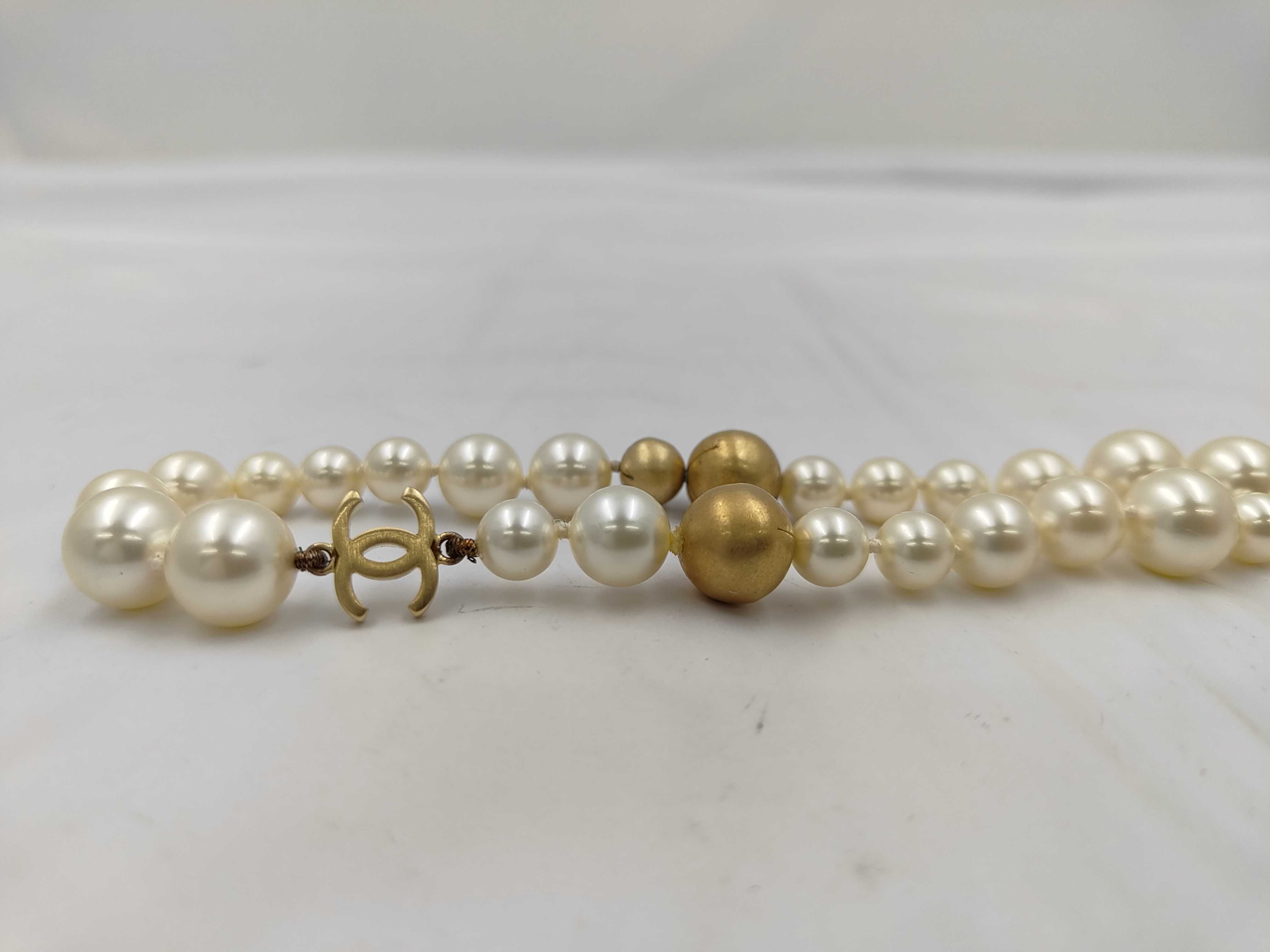 Coco Mark Pearl Long Necklace 07P Necklace — view 3