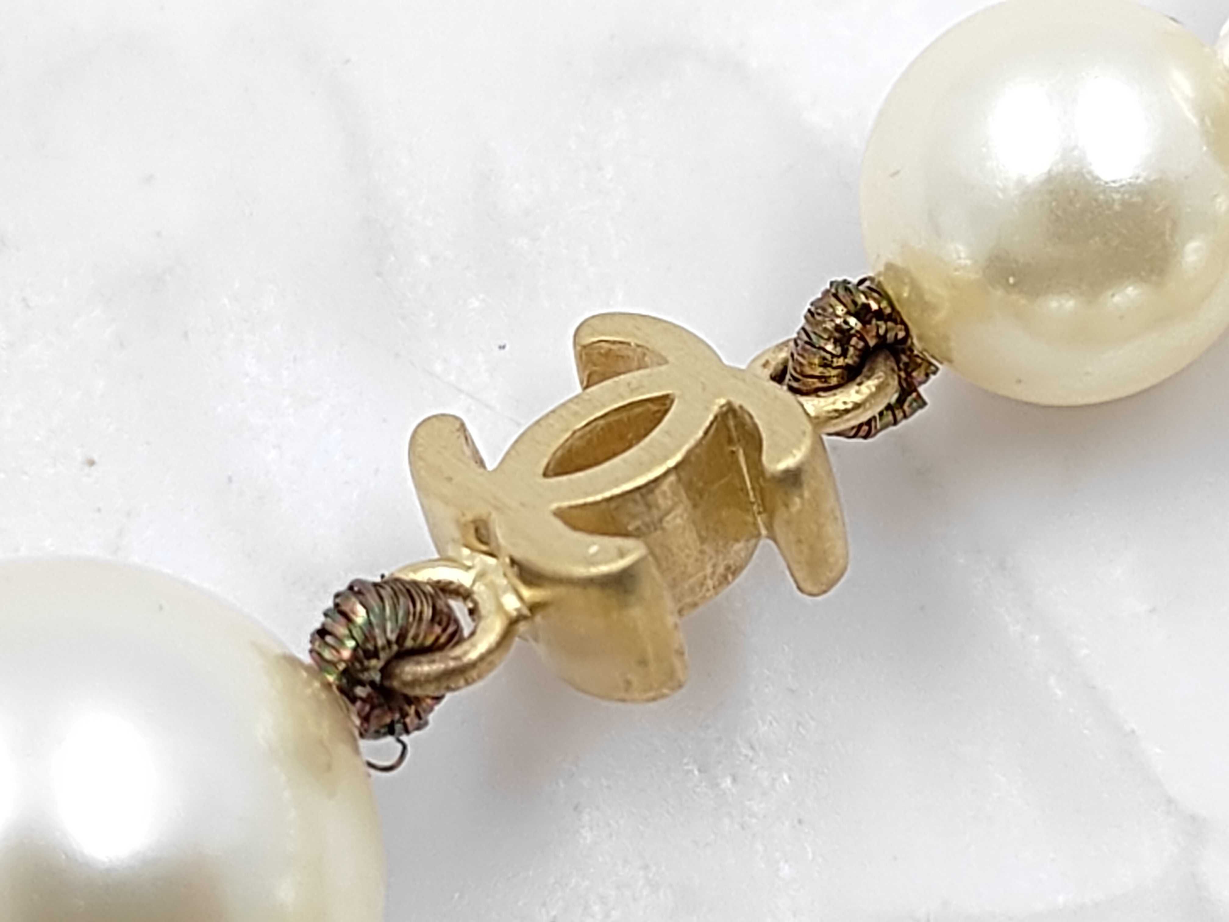 Coco Mark Pearl Long Necklace 07P Necklace — view 8