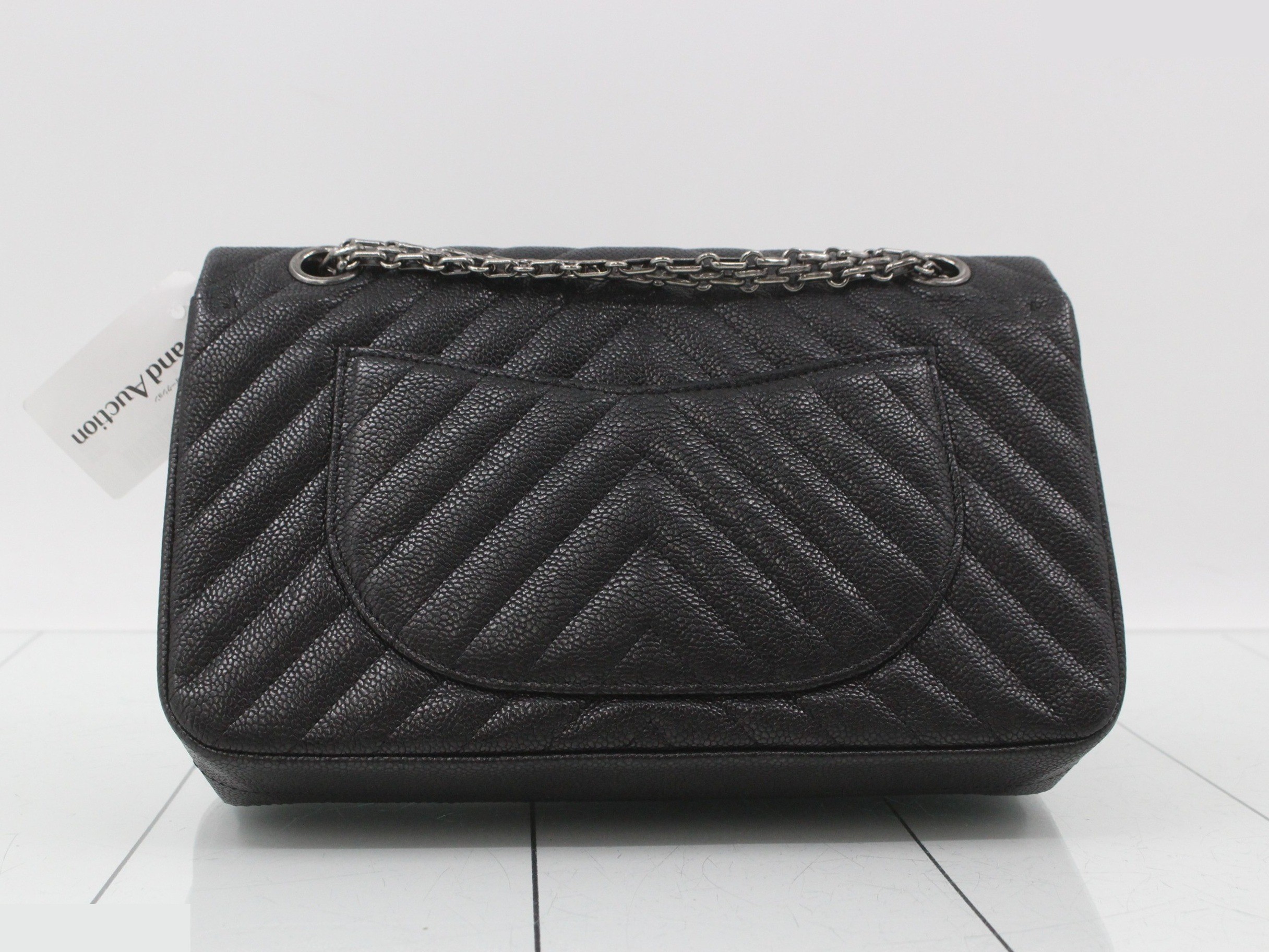 2.55 Caviar Skin Double Flap Double Chain Shoulder Bag — view 2