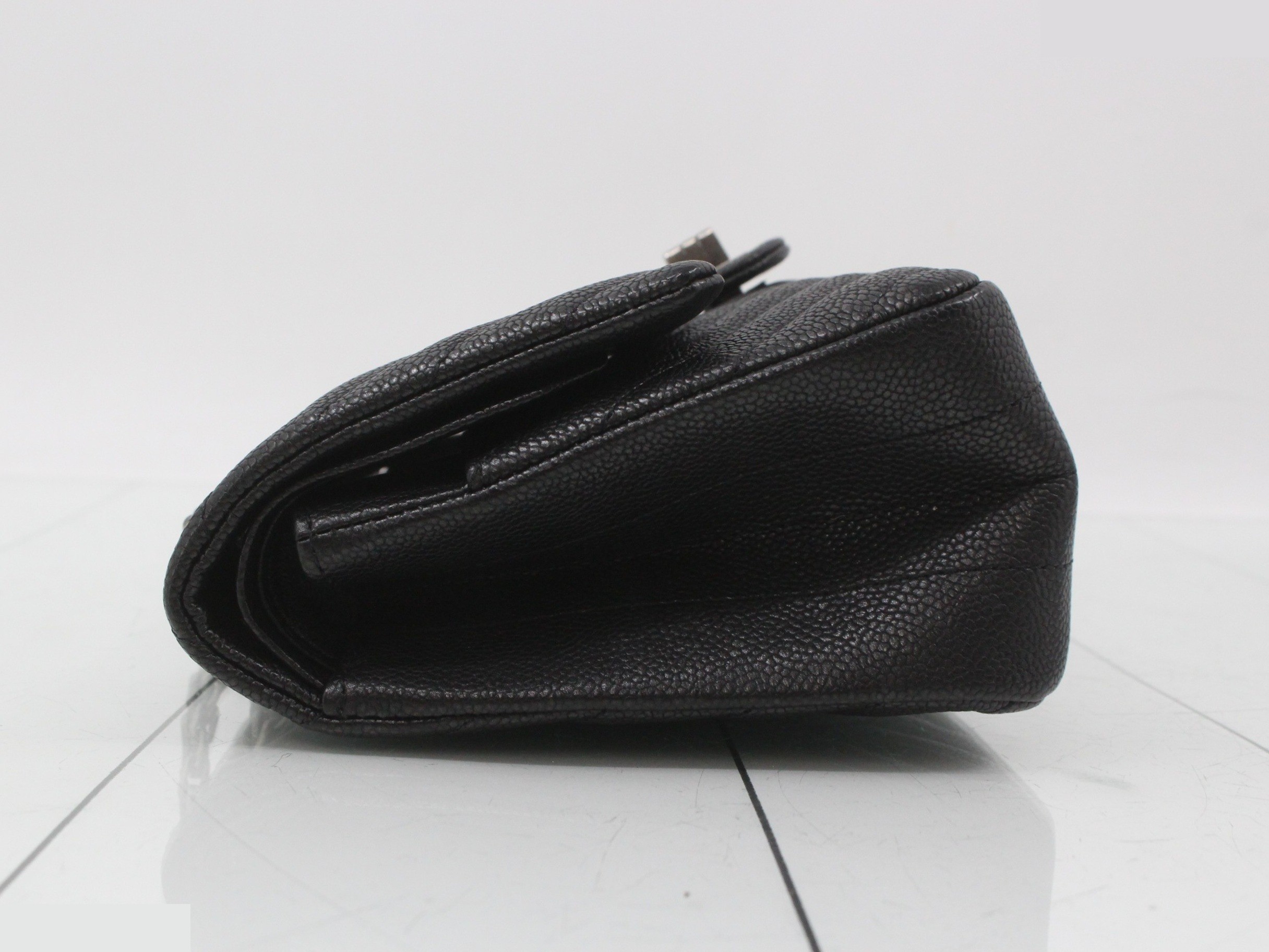 2.55 Caviar Skin Double Flap Double Chain Shoulder Bag — view 4