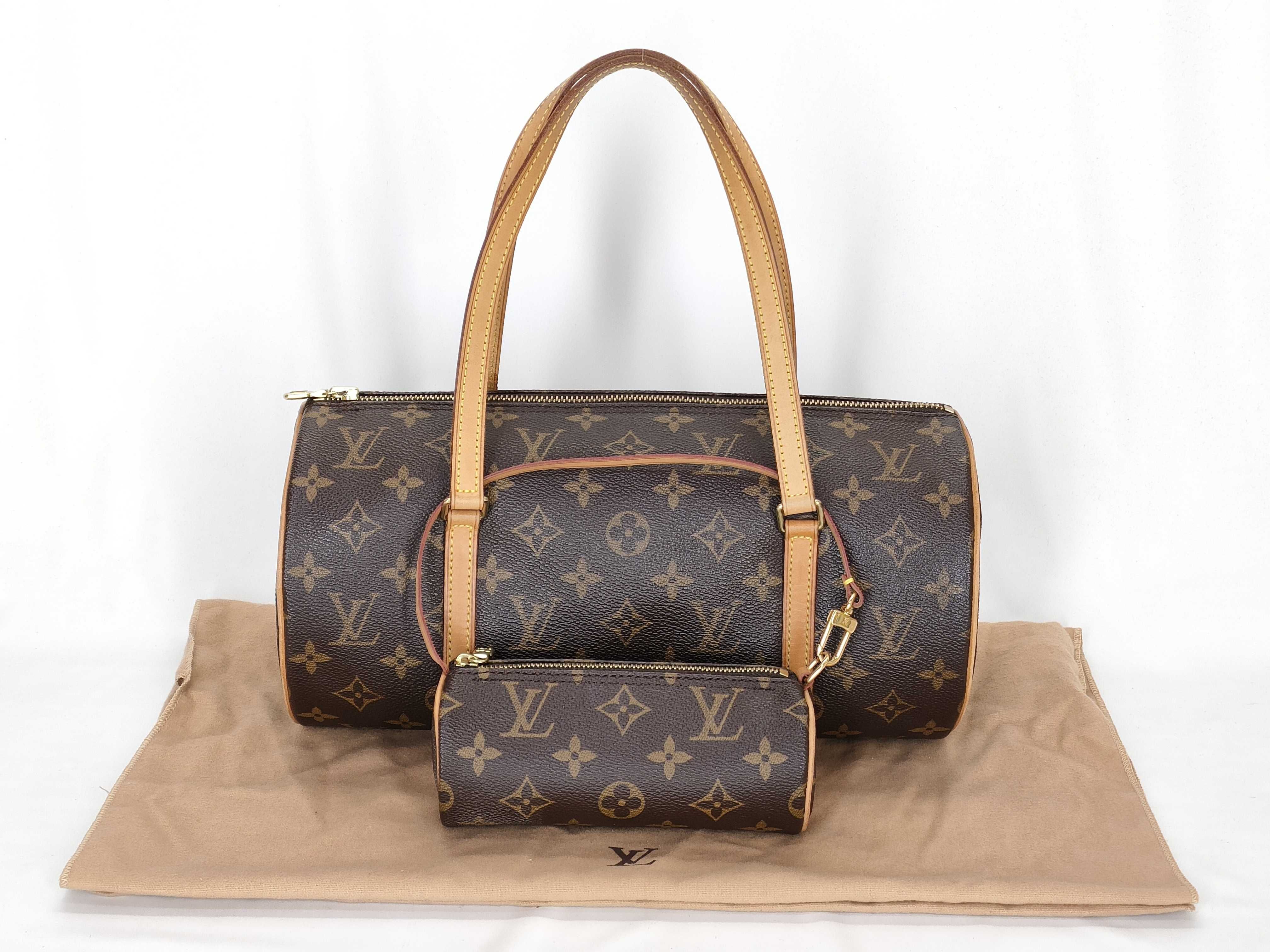 Monogram Papillon 30 M51385 MB0092 Brown Handbag