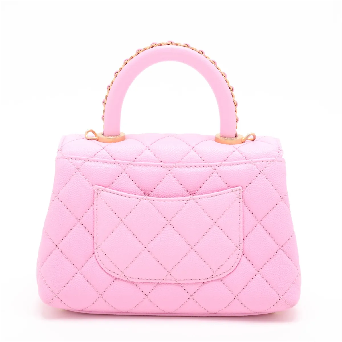 [Individually packaged] Chanel Coco Handle 19 XXS Caviar Skin 2-Way Handbag Pink Gold Hardware T36KTET0 Random Plate AS2215 — view 2