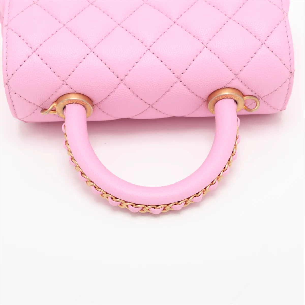 [Individually packaged] Chanel Coco Handle 19 XXS Caviar Skin 2-Way Handbag Pink Gold Hardware T36KTET0 Random Plate AS2215 — view 5