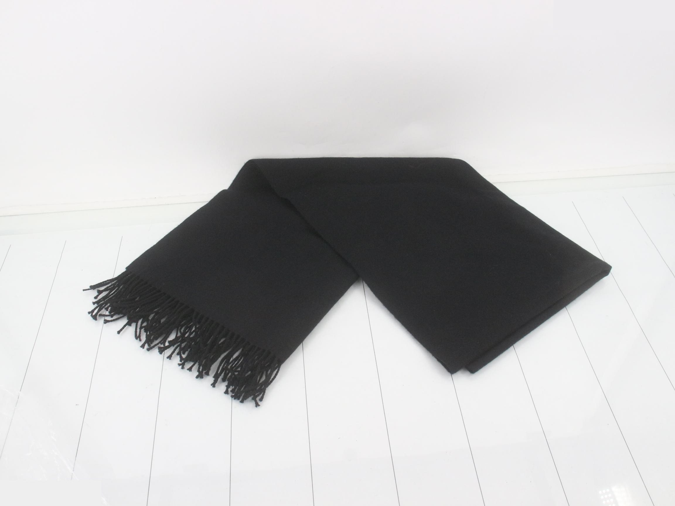 scarf, black, cashmere — view 3
