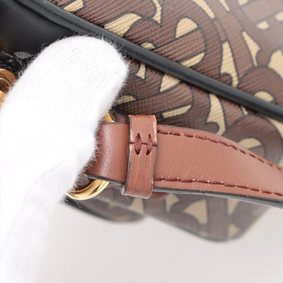 Camera Bag PVC x Leather Shoulder Bag Brown — view 11