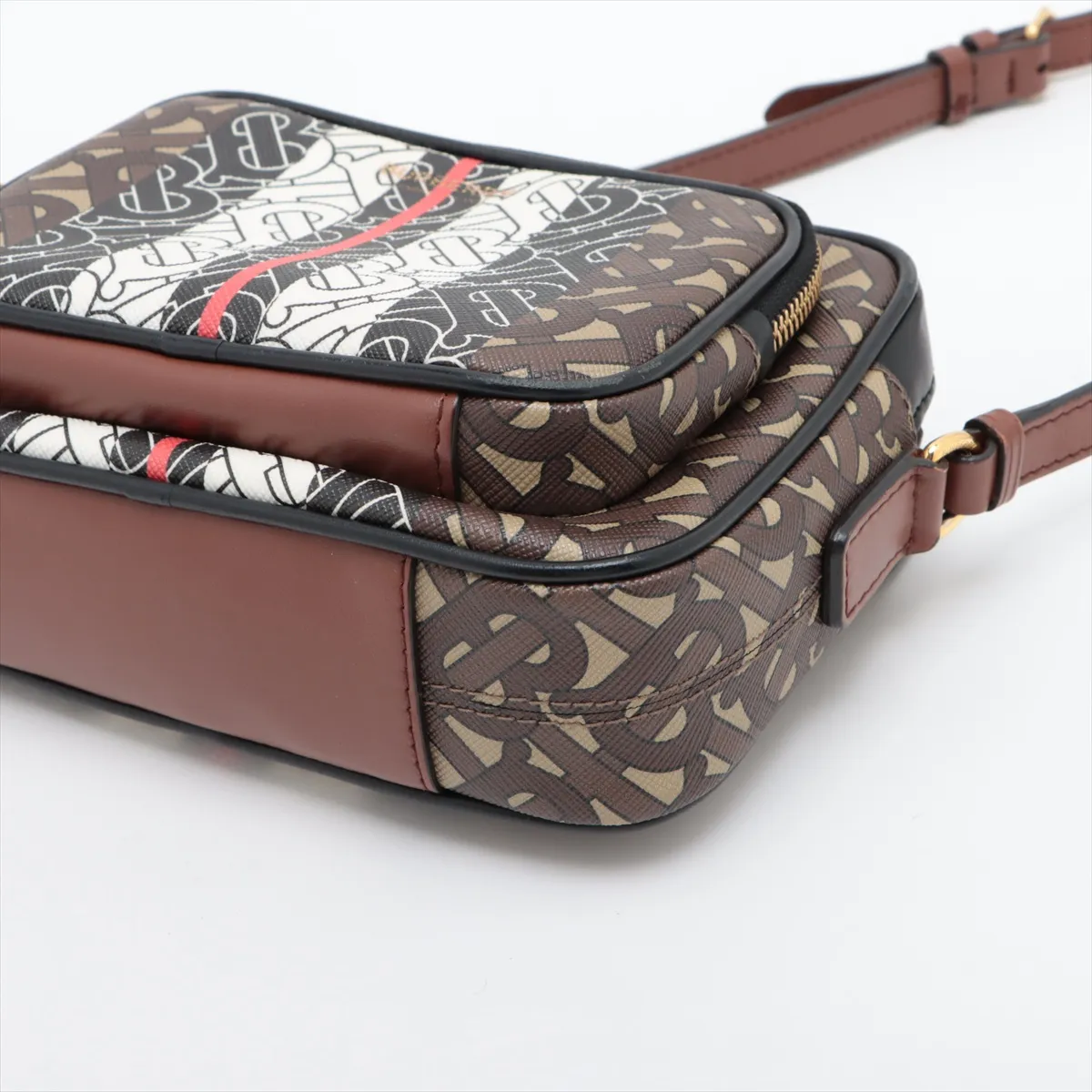 Camera Bag PVC x Leather Shoulder Bag Brown — view 3