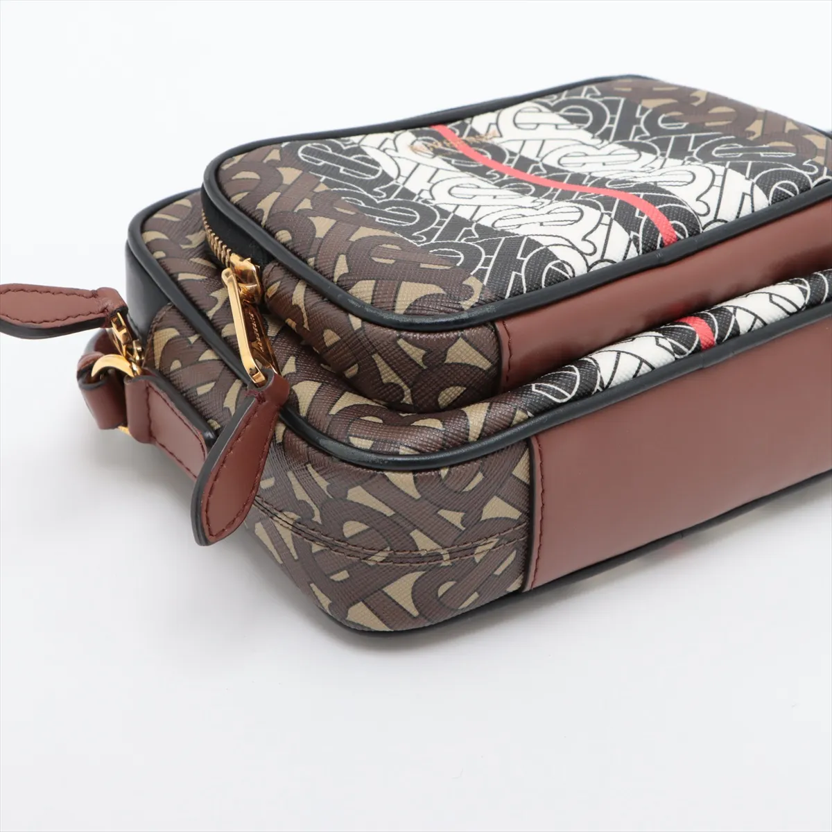 Camera Bag PVC x Leather Shoulder Bag Brown — view 4