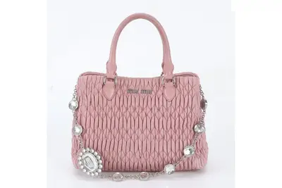 Matelassé Nappa Crystal Leather 2-Way Shoulder Bag