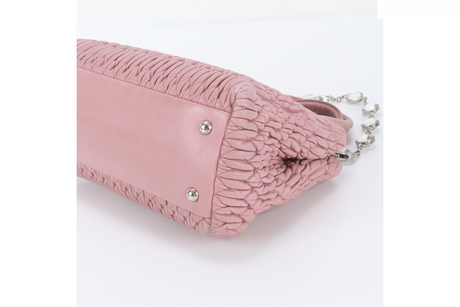 Matelassé Nappa Crystal Leather 2-Way Shoulder Bag — view 5
