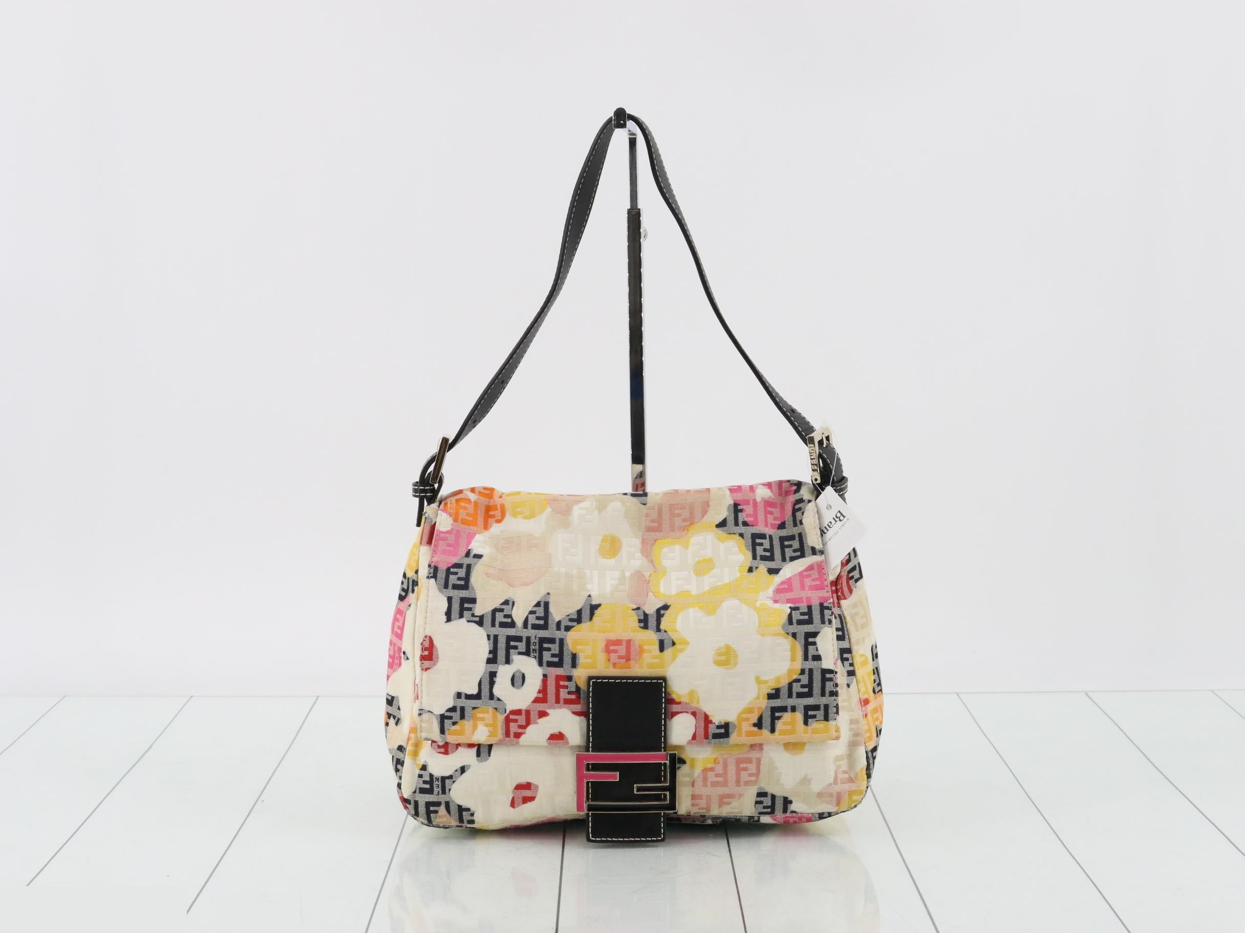 Mamma Bucket Zucchino/Flower Pattern Semi-Shoulder Bag