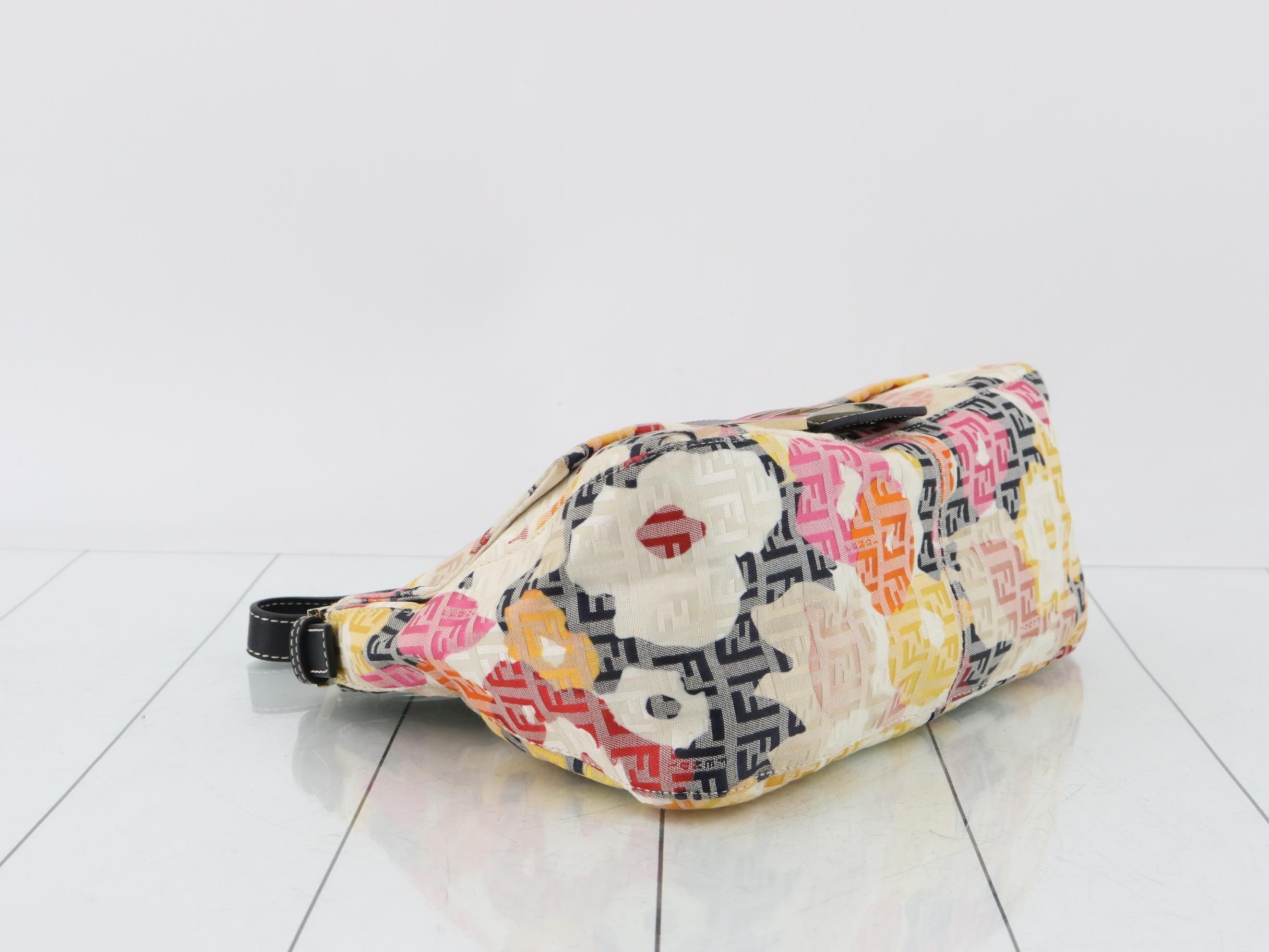Mamma Bucket Zucchino/Flower Pattern Semi-Shoulder Bag — view 5