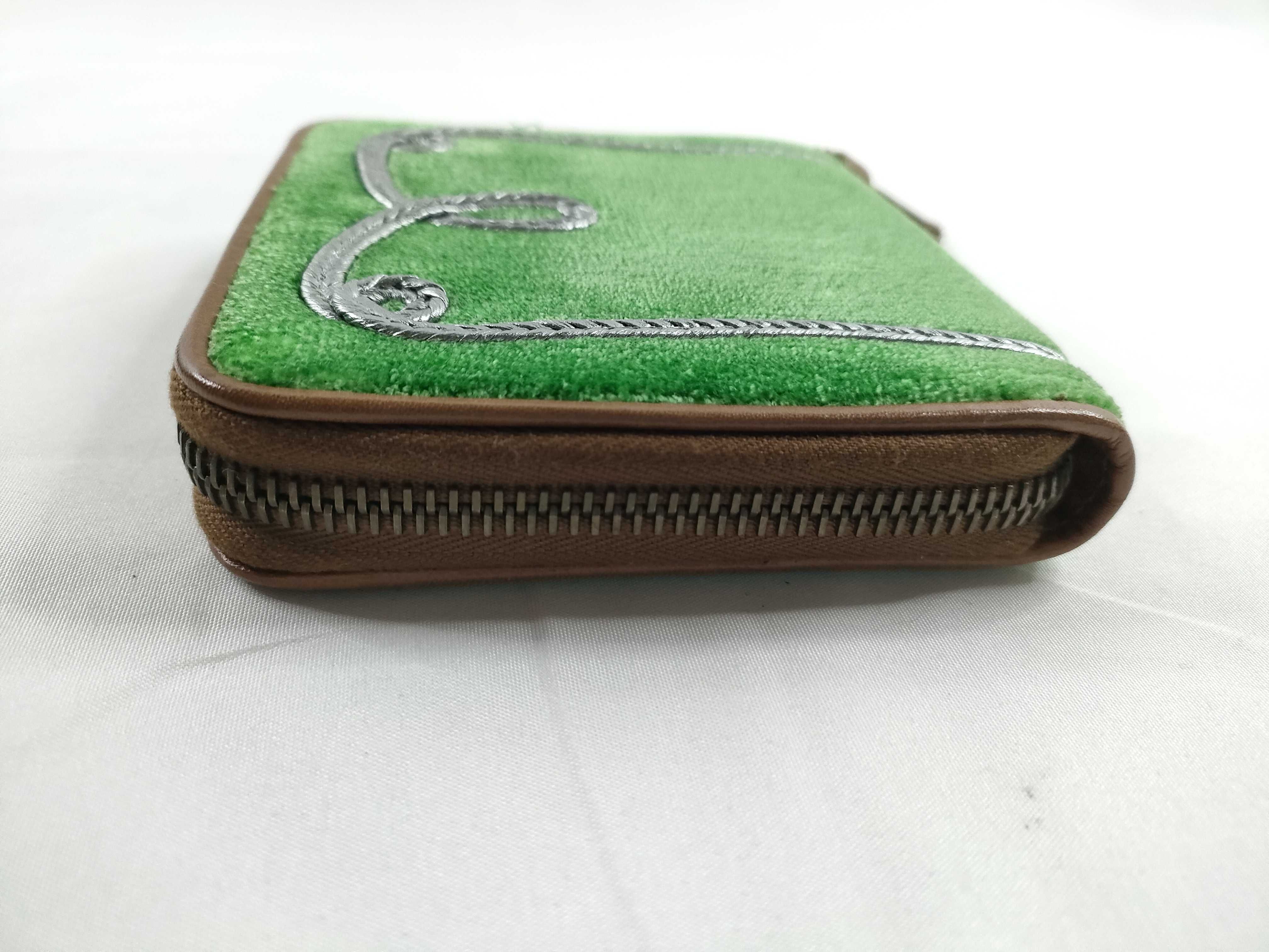 Velour-like Compact Zip Wallet — view 5
