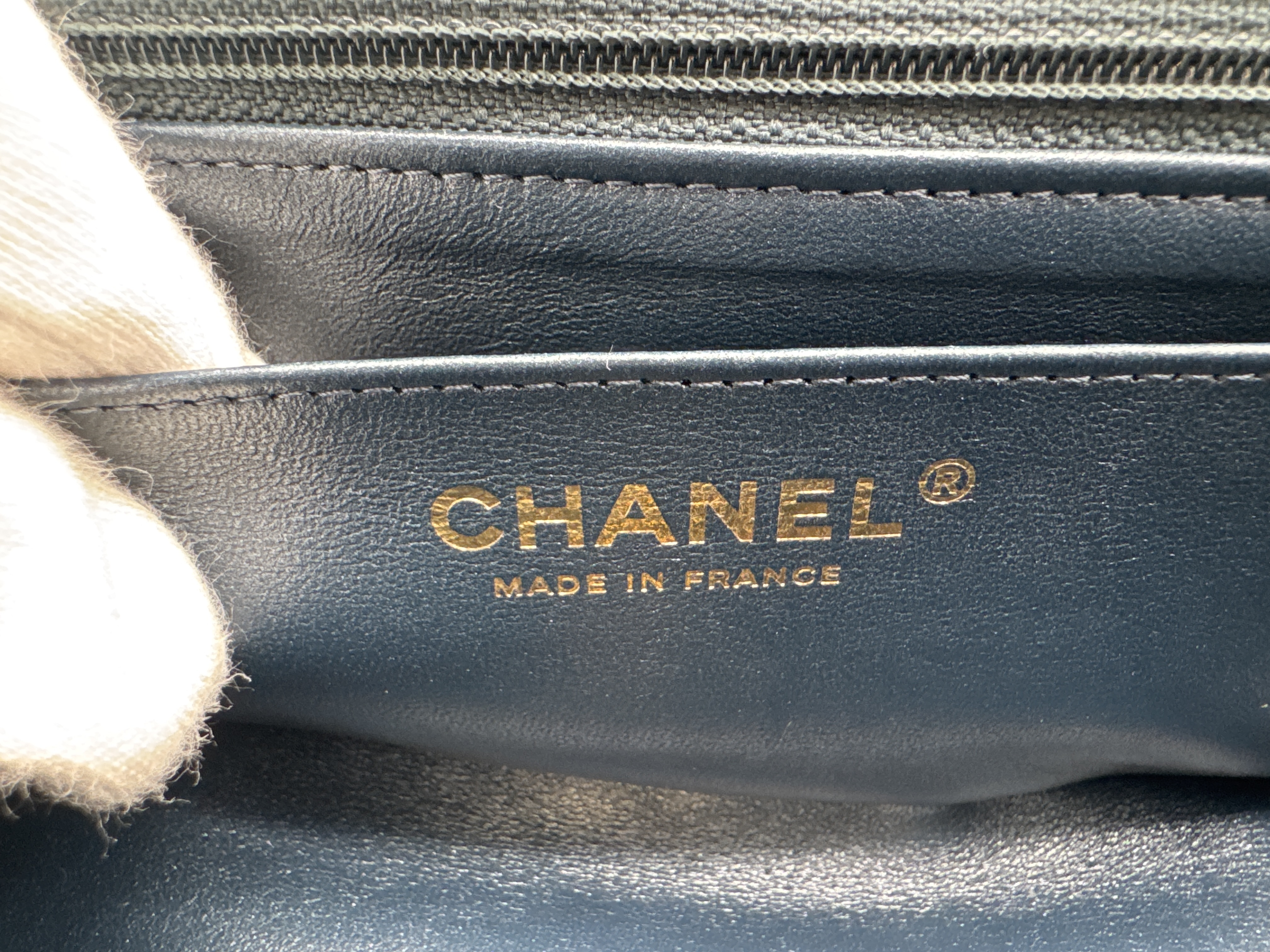 Denim Mini Matelassé 20 Shoulder Bag — view 11
