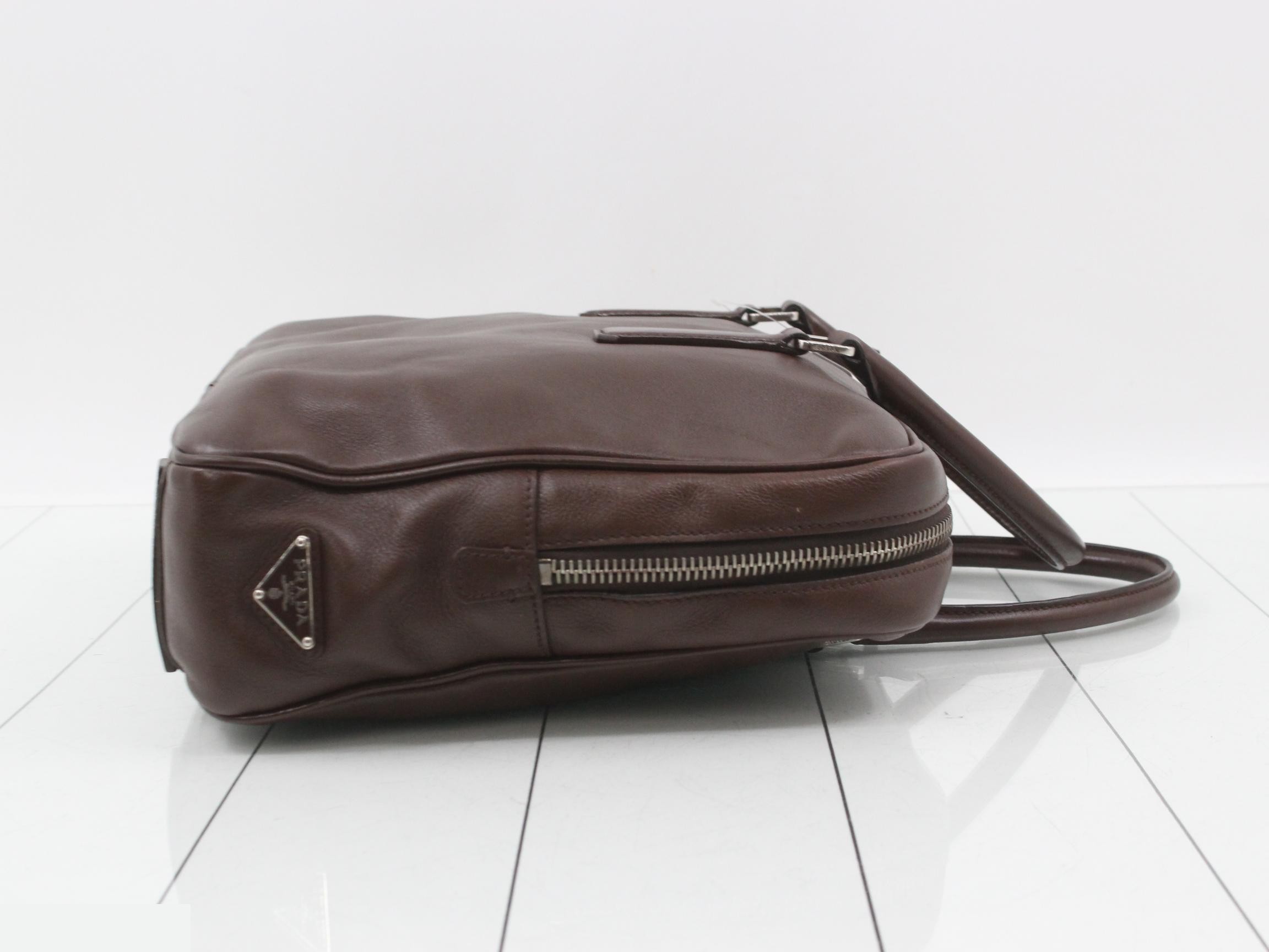 Leather Triangle Plate Handbag — view 3