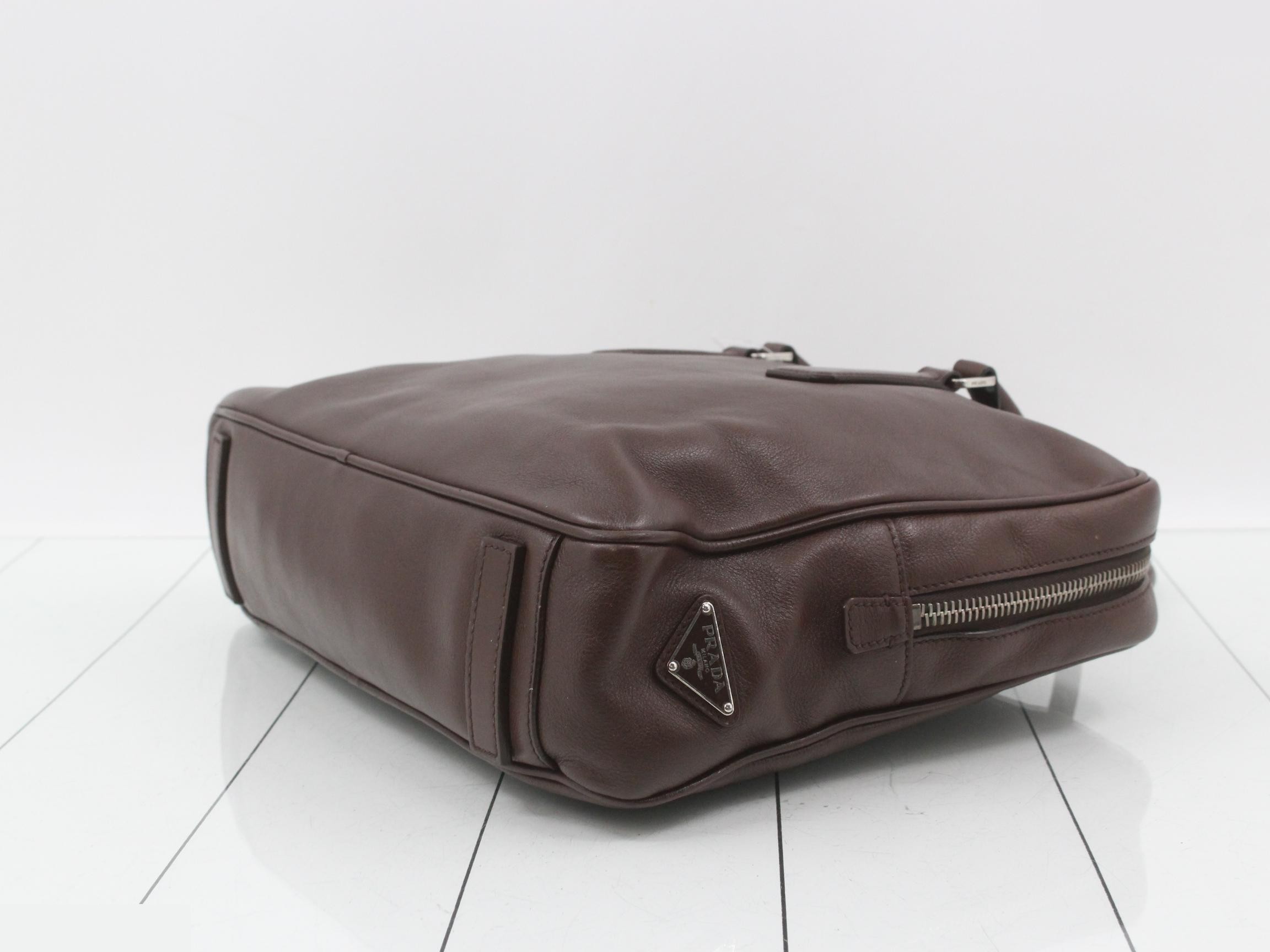 Leather Triangle Plate Handbag — view 6