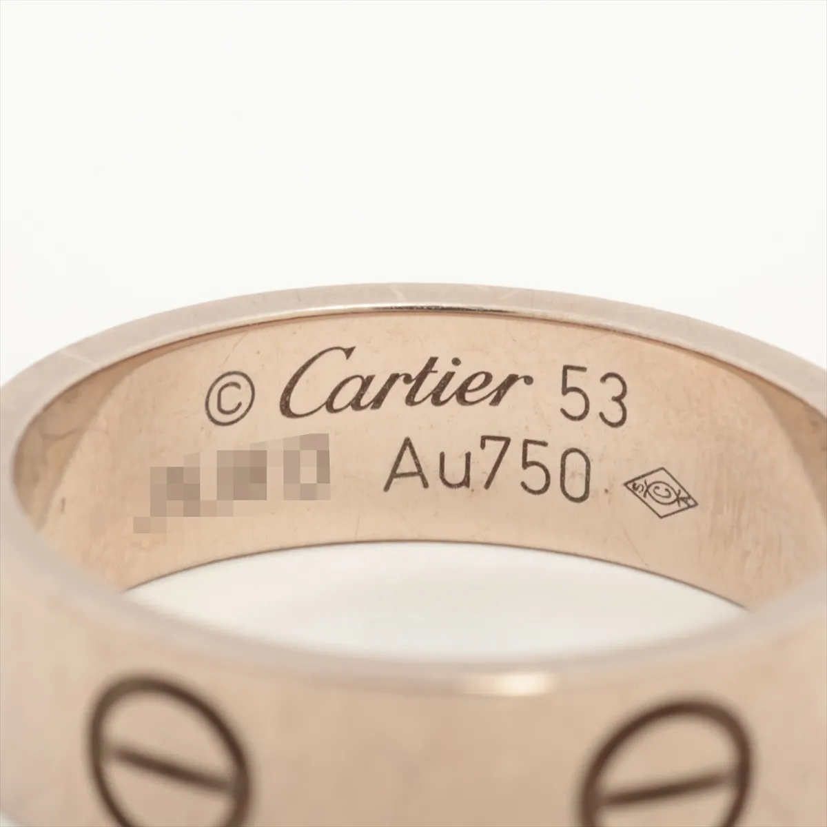 Love Ring 750(WG) 6.1g 53 JNJ813 — view 3