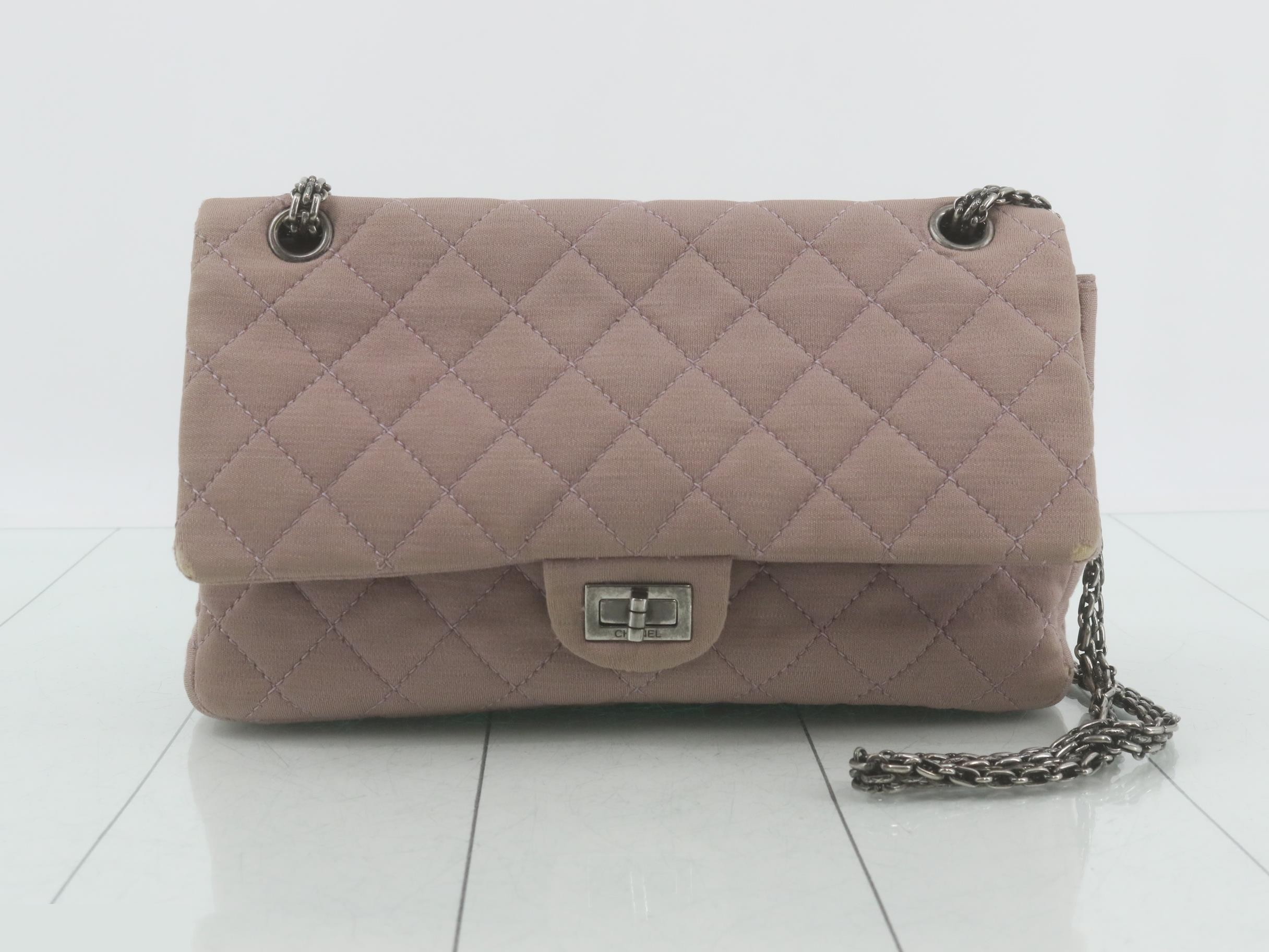 Matelassé 2.55 Cotton Double Flap Shoulder Bag