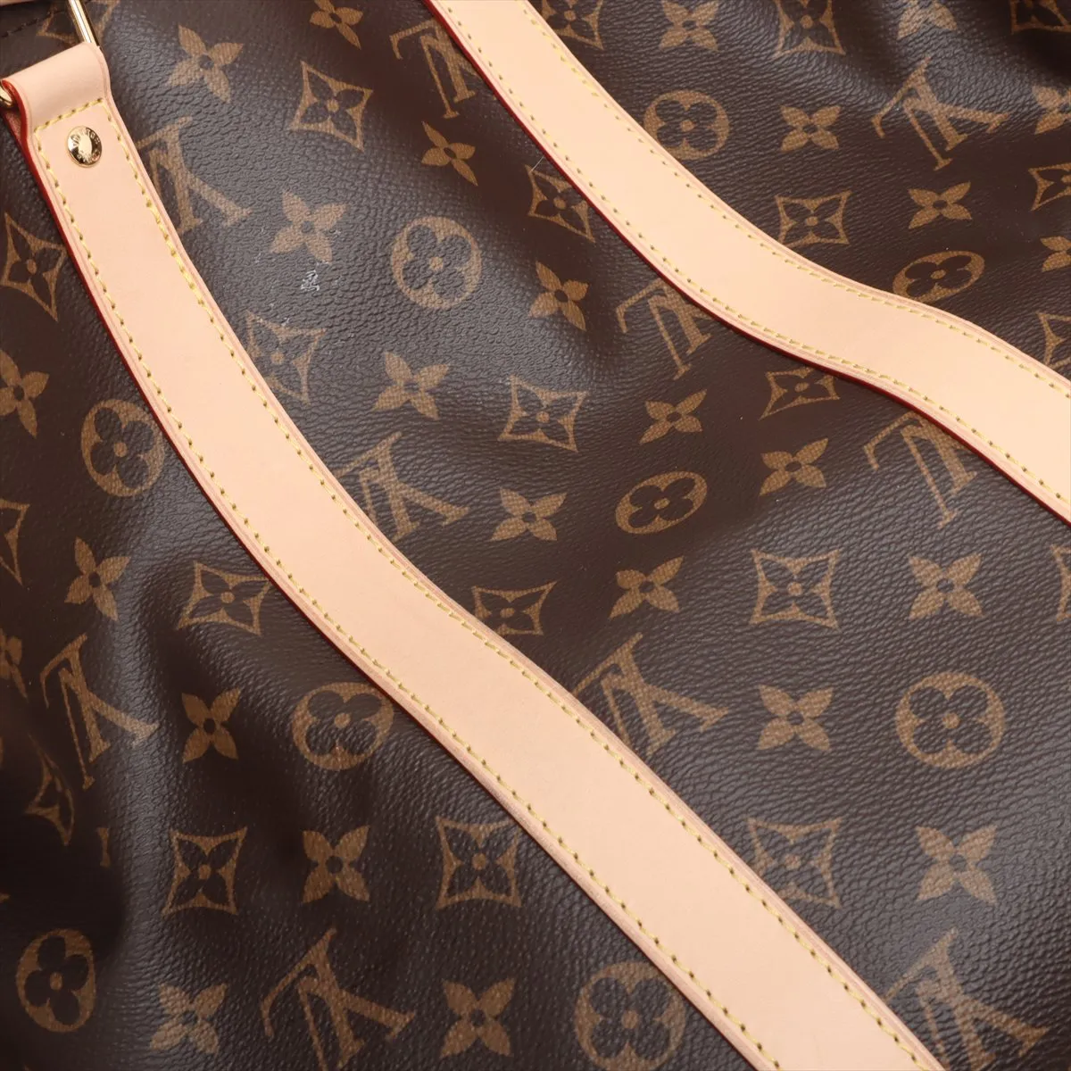 Monogram Keepall Bandoulière 45 M41418 Brown, RFID Detectable, with Charm — view 11