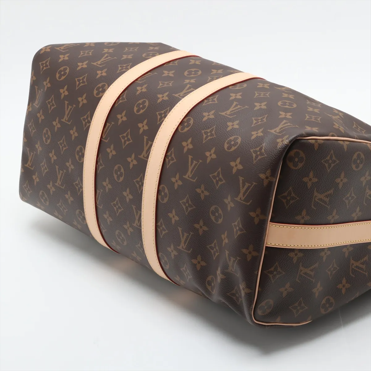 Monogram Keepall Bandoulière 45 M41418 Brown, RFID Detectable, with Charm — view 3
