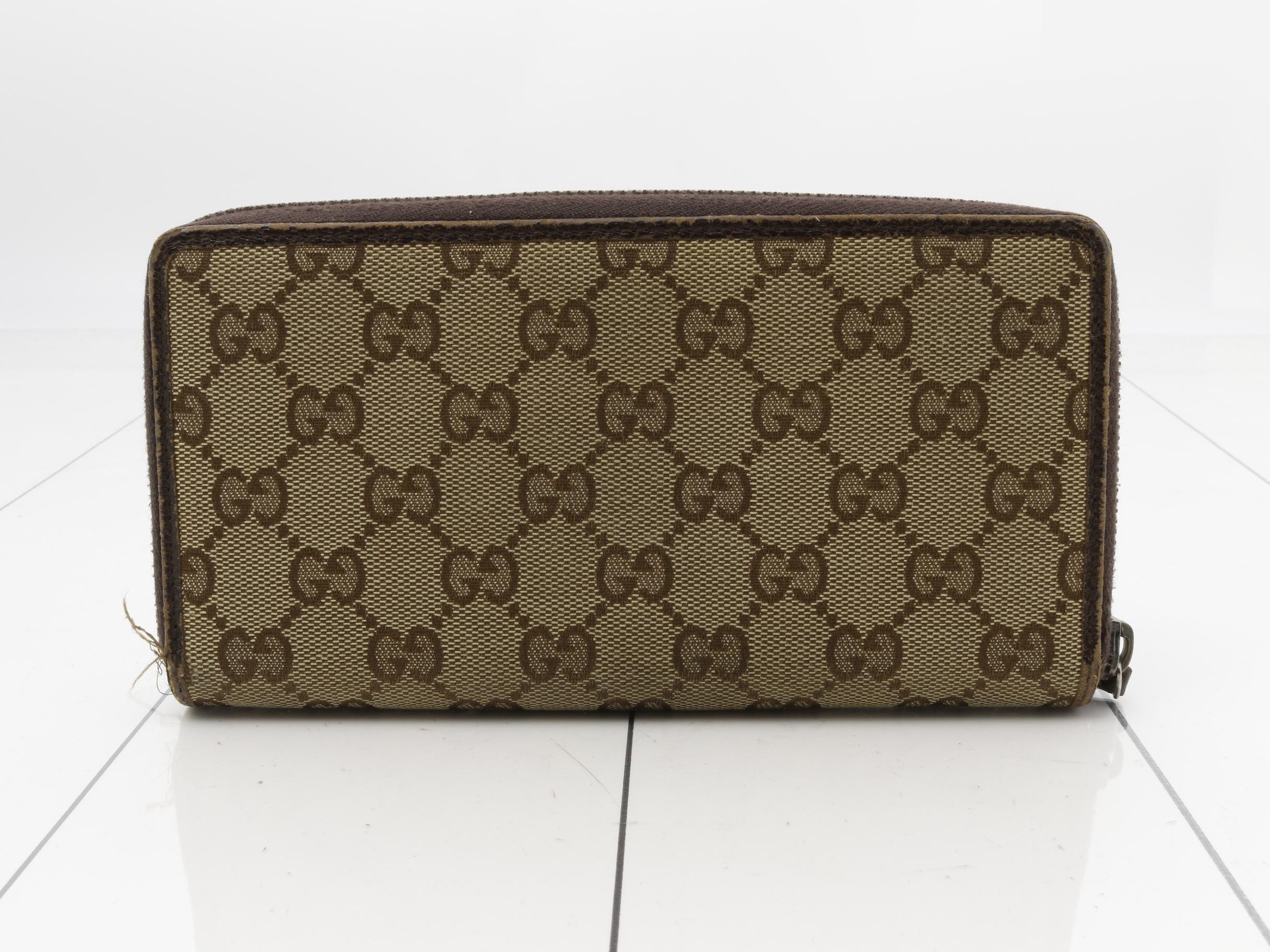 GG Canvas Round Zipper Long Wallet — view 2