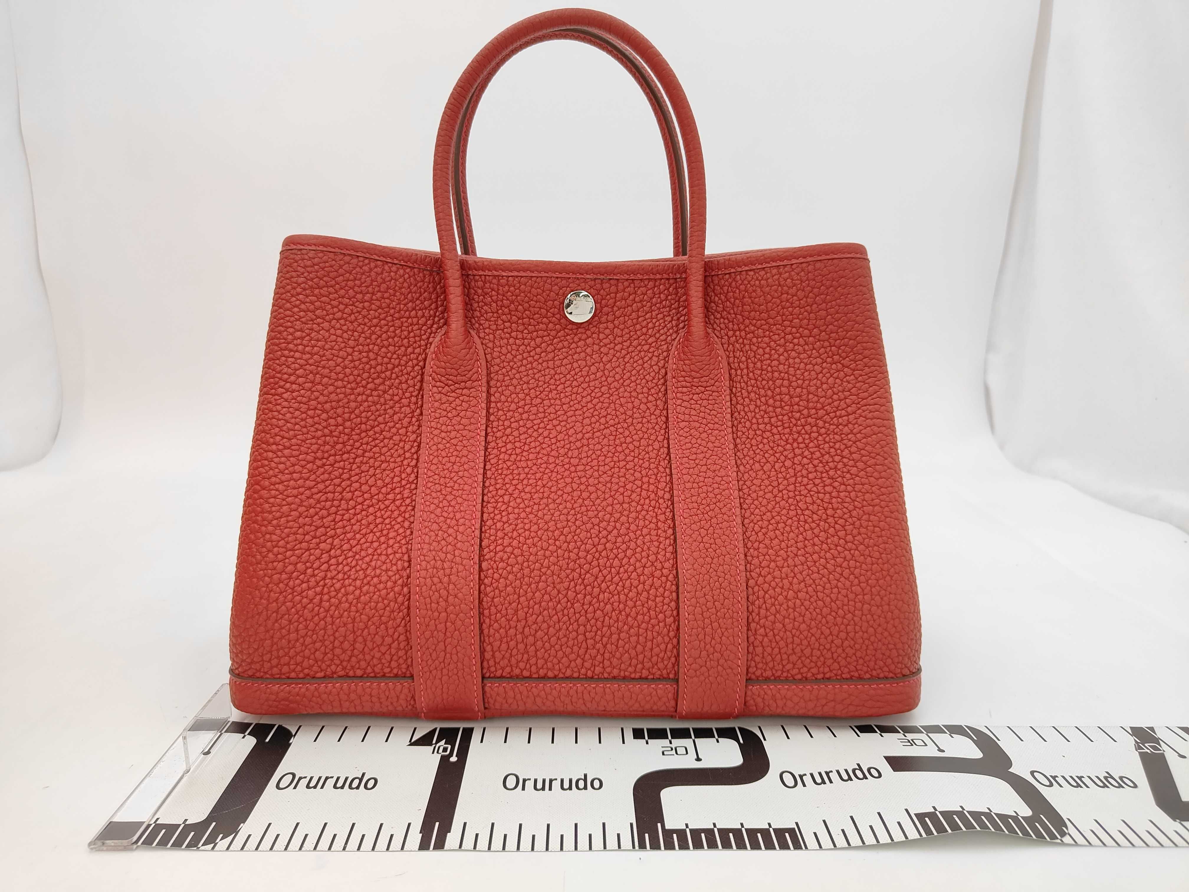Garden Party TPM G Engraved Rouge Piment Tote Bag — view 2