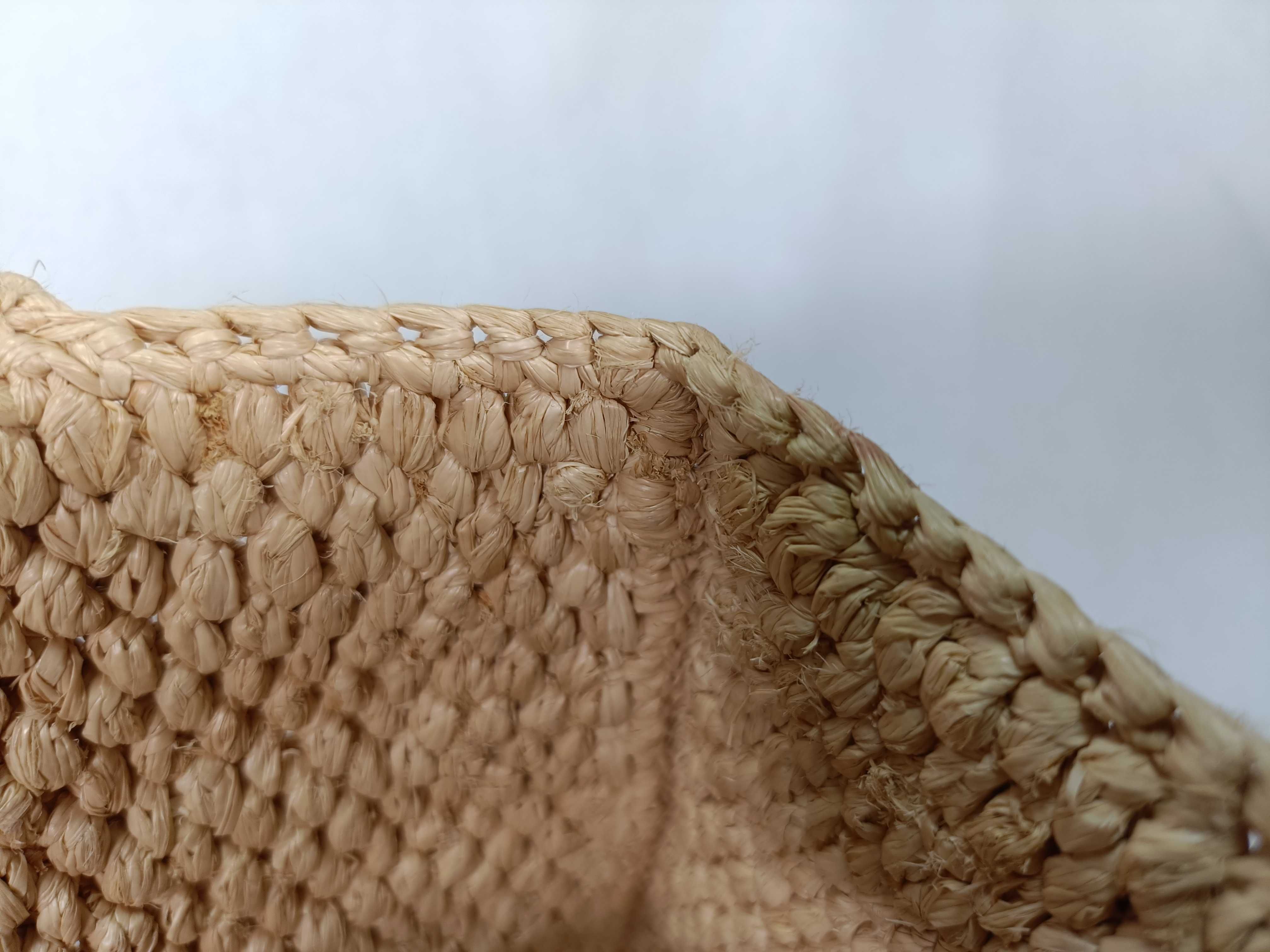 Small Cabas Thais Raffia & Calfskin Shoulder Bag — view 10