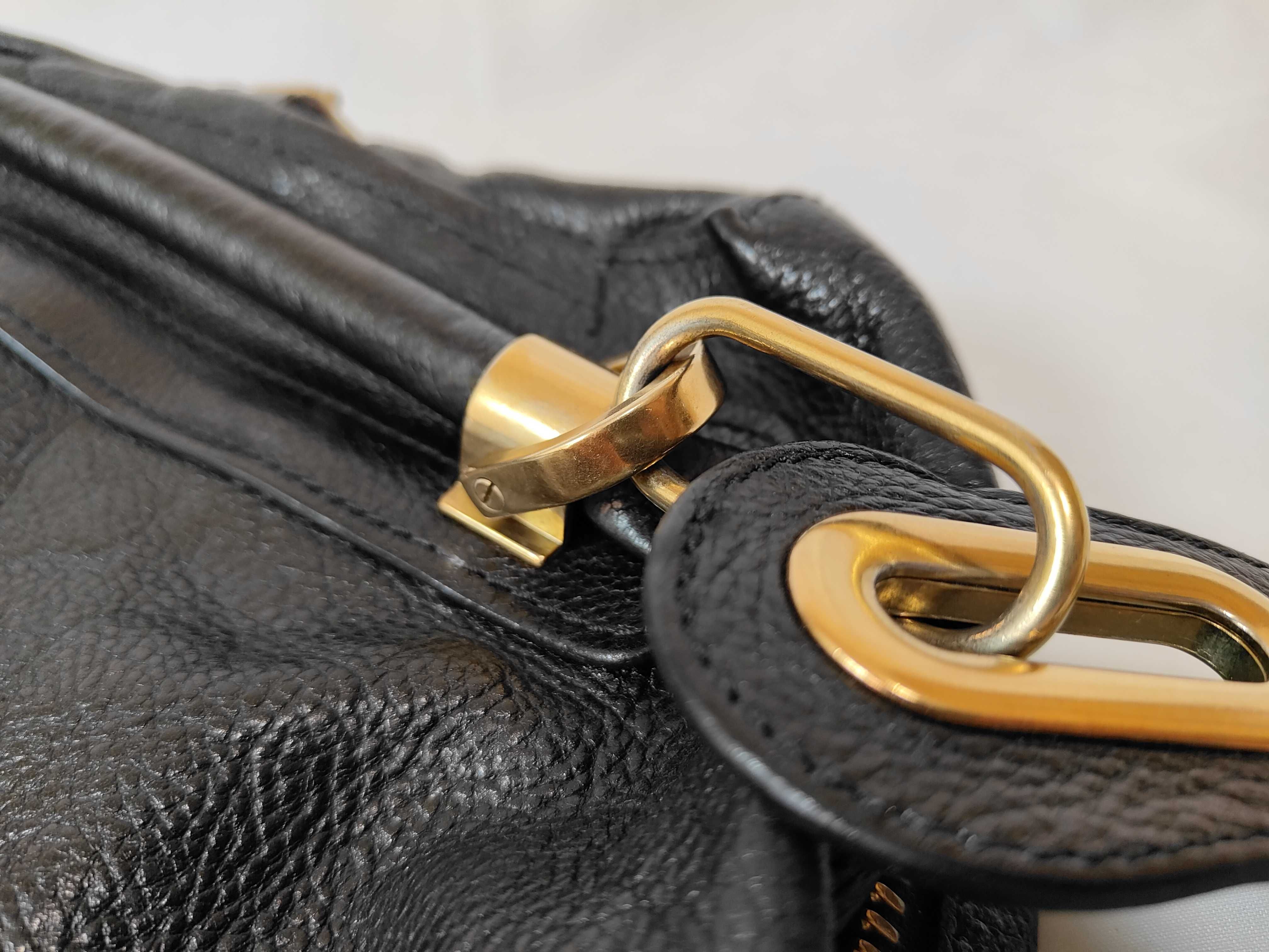 Paraty Medium Black Calfskin Tote Bag (Handbag) — view 15