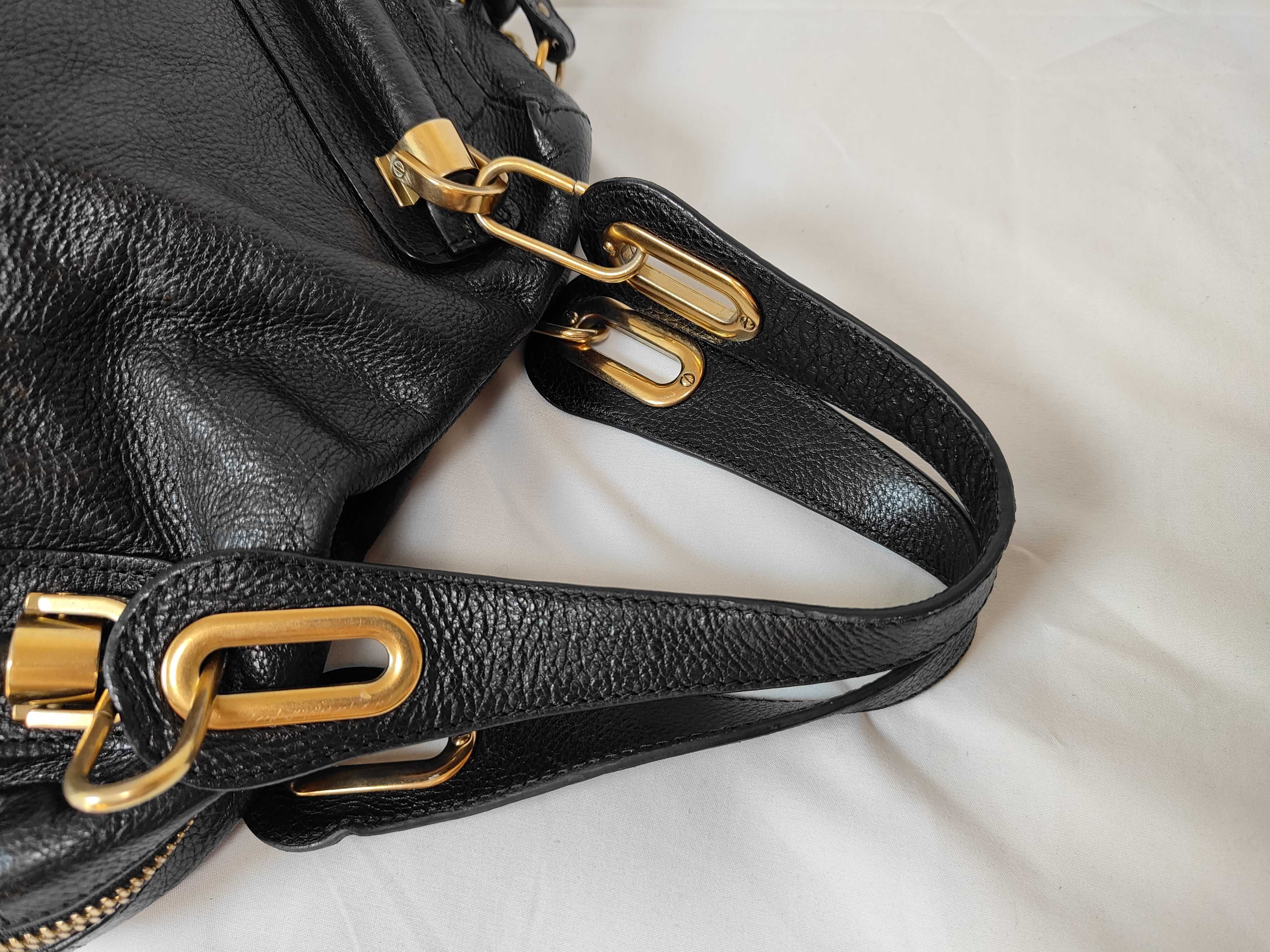 Paraty Medium Black Calfskin Tote Bag (Handbag) — view 3