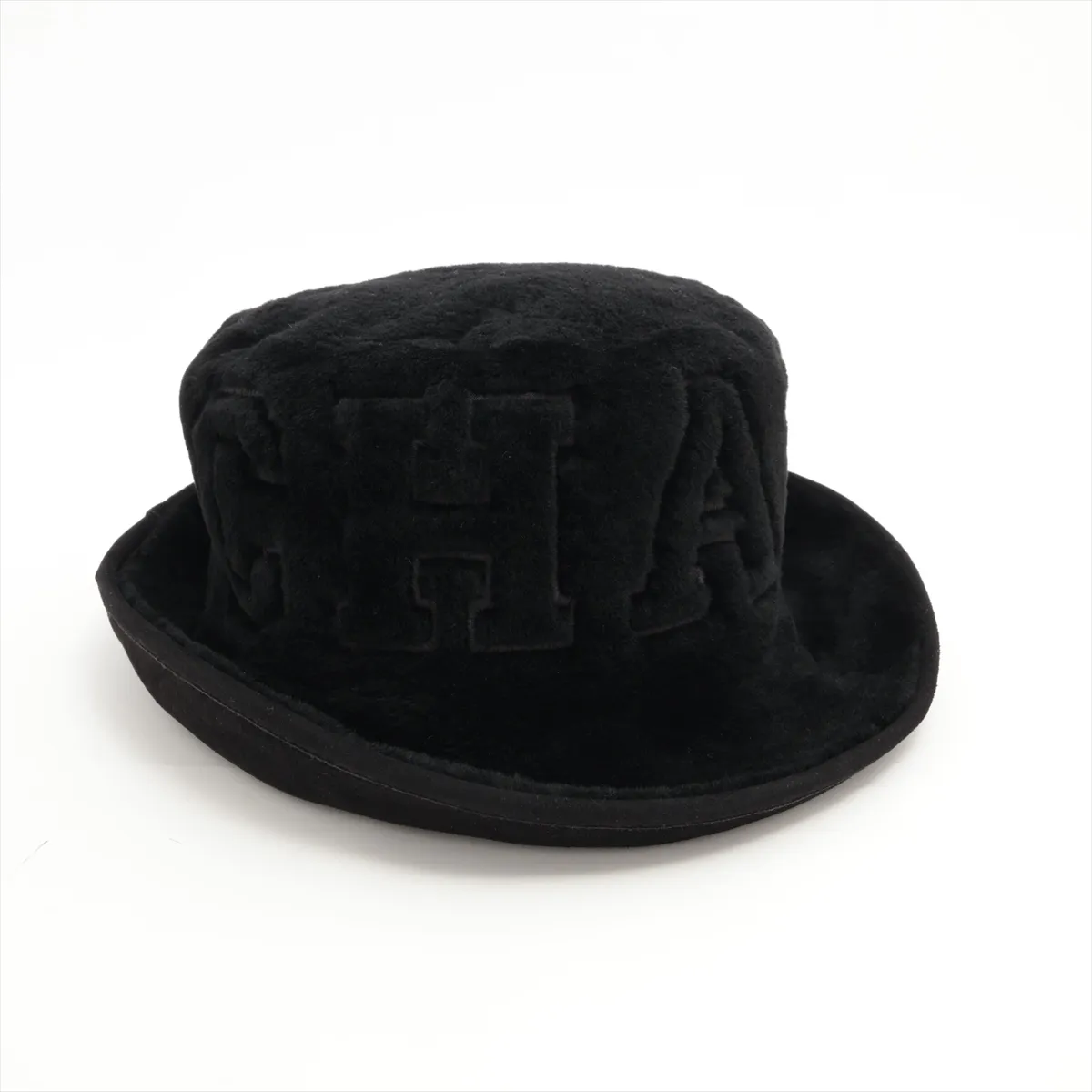 logo 24B hat, sheepskin, black. — view 2